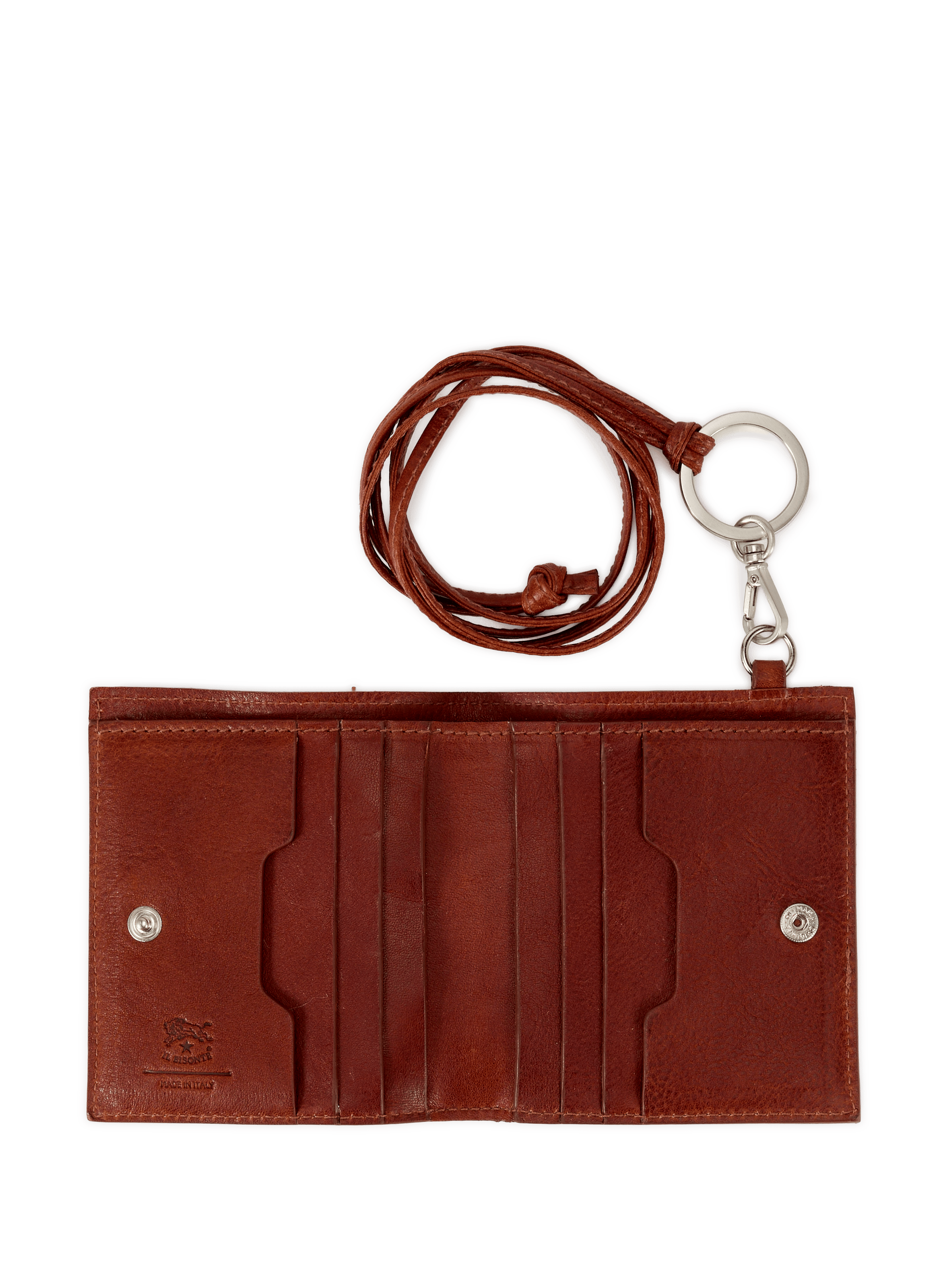  Leather card holder Brown