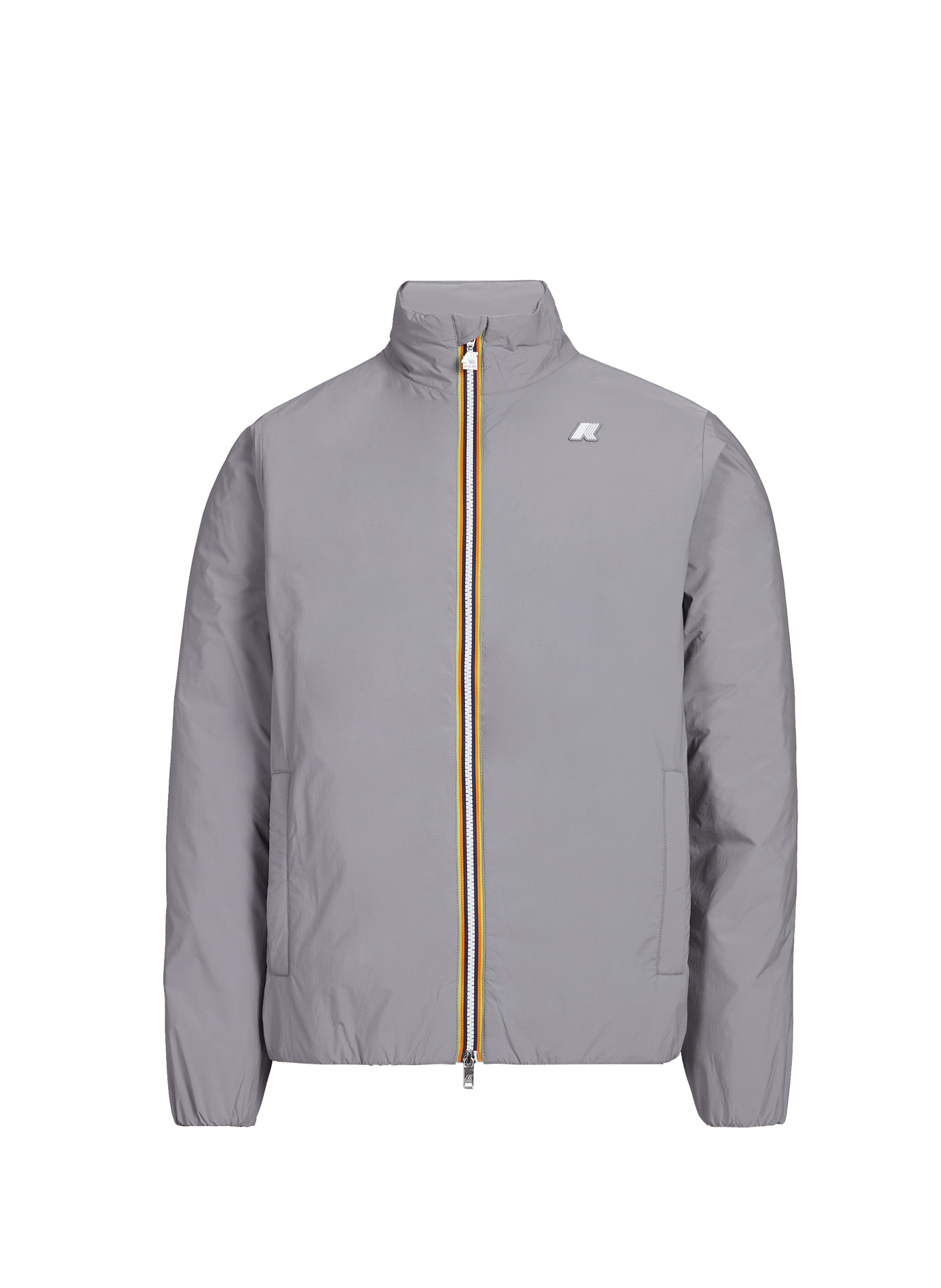 Zippered high-neck parka K-WAY Grey