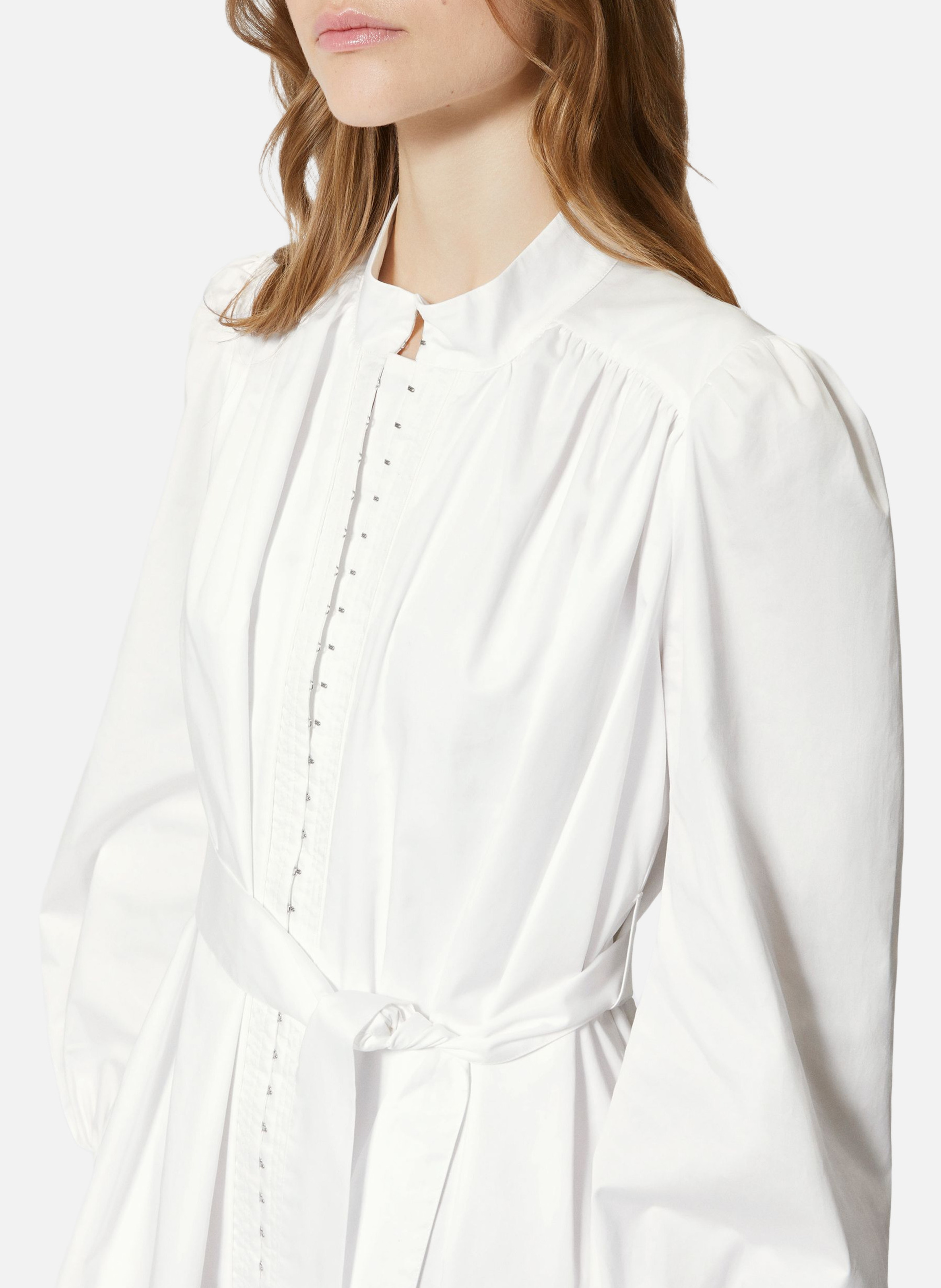 Robe courte en coton THE KOOPLES Blanc