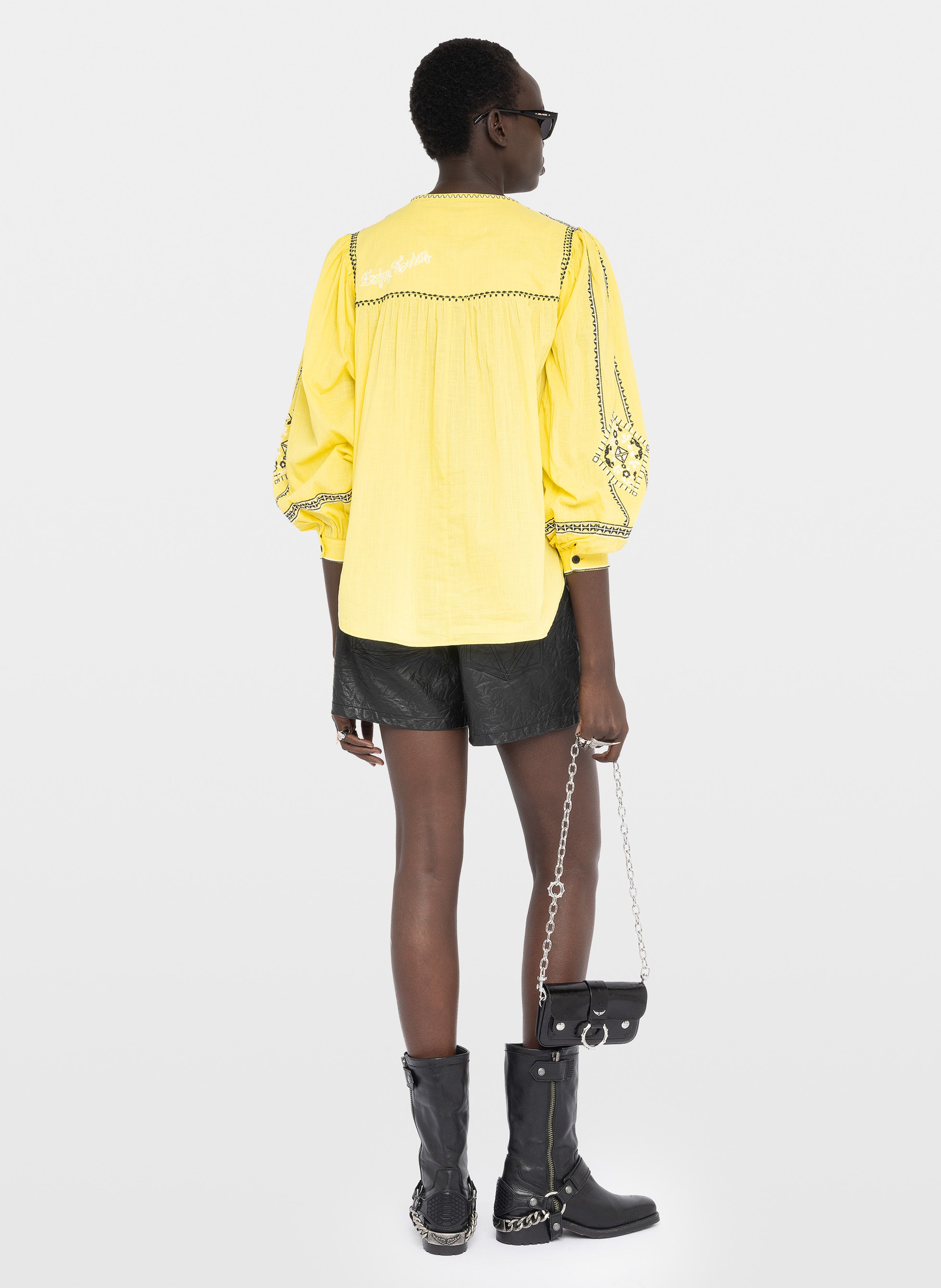 Blouse ample en coton tigy ZADIG&VOLTAIRE Jaune