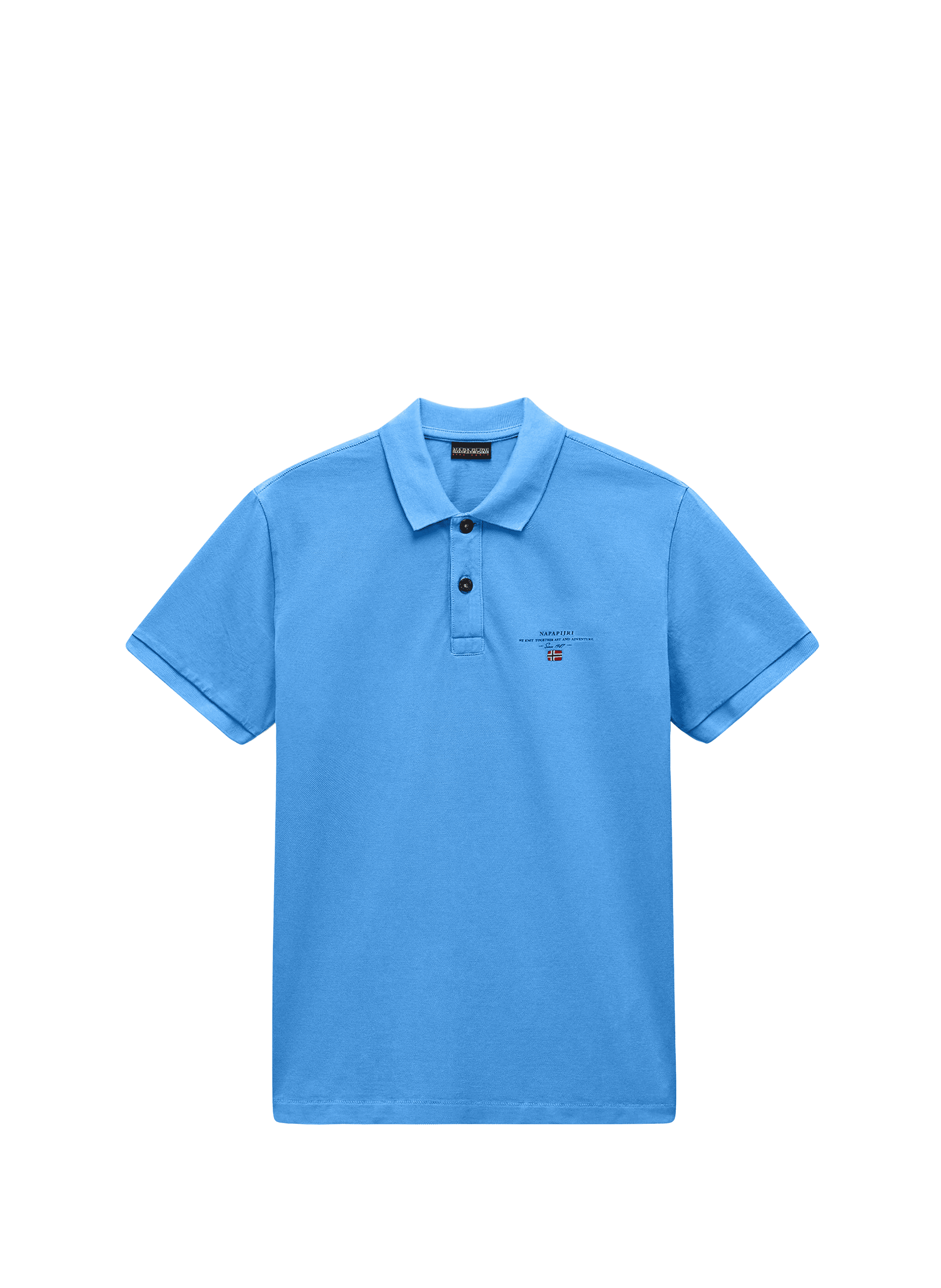 Polo en coton ELBAS Blue jasper b9a
