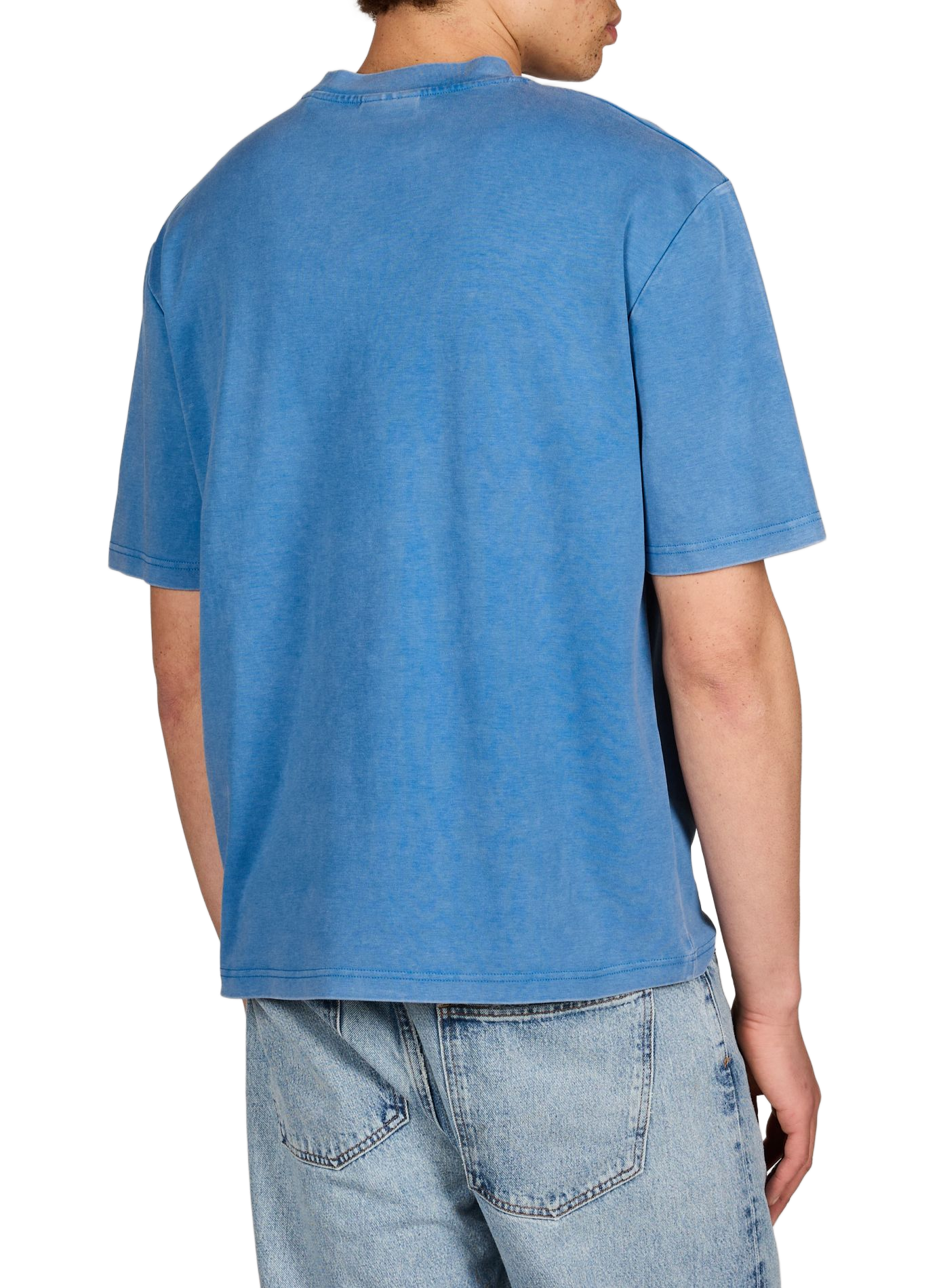 T-shirt droit Chassaigne en coton biologique MAISON LABICHE Bleu