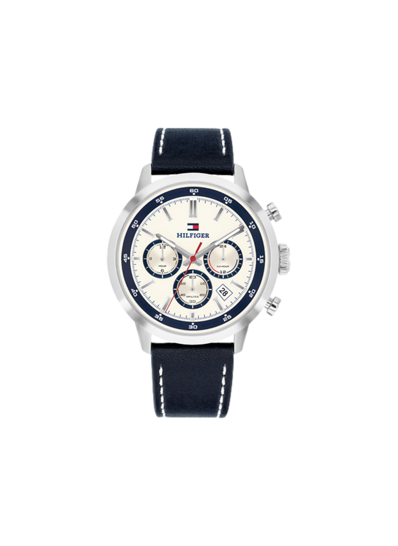 Montre Kent en cuir TOMMY HILFIGER MONTRES Bleu