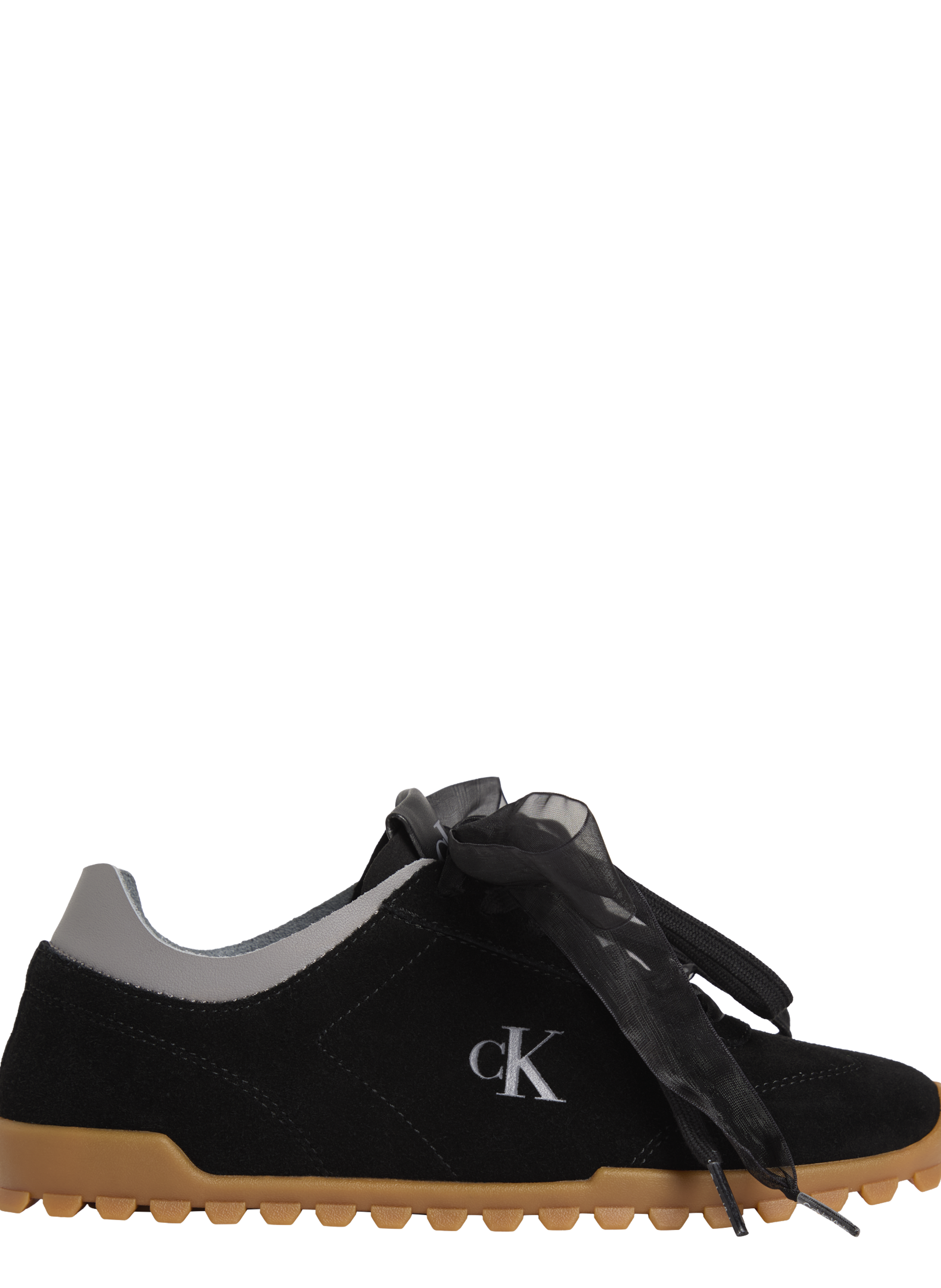 Low-top suede running sneakers Murica CALVIN KLEIN Black