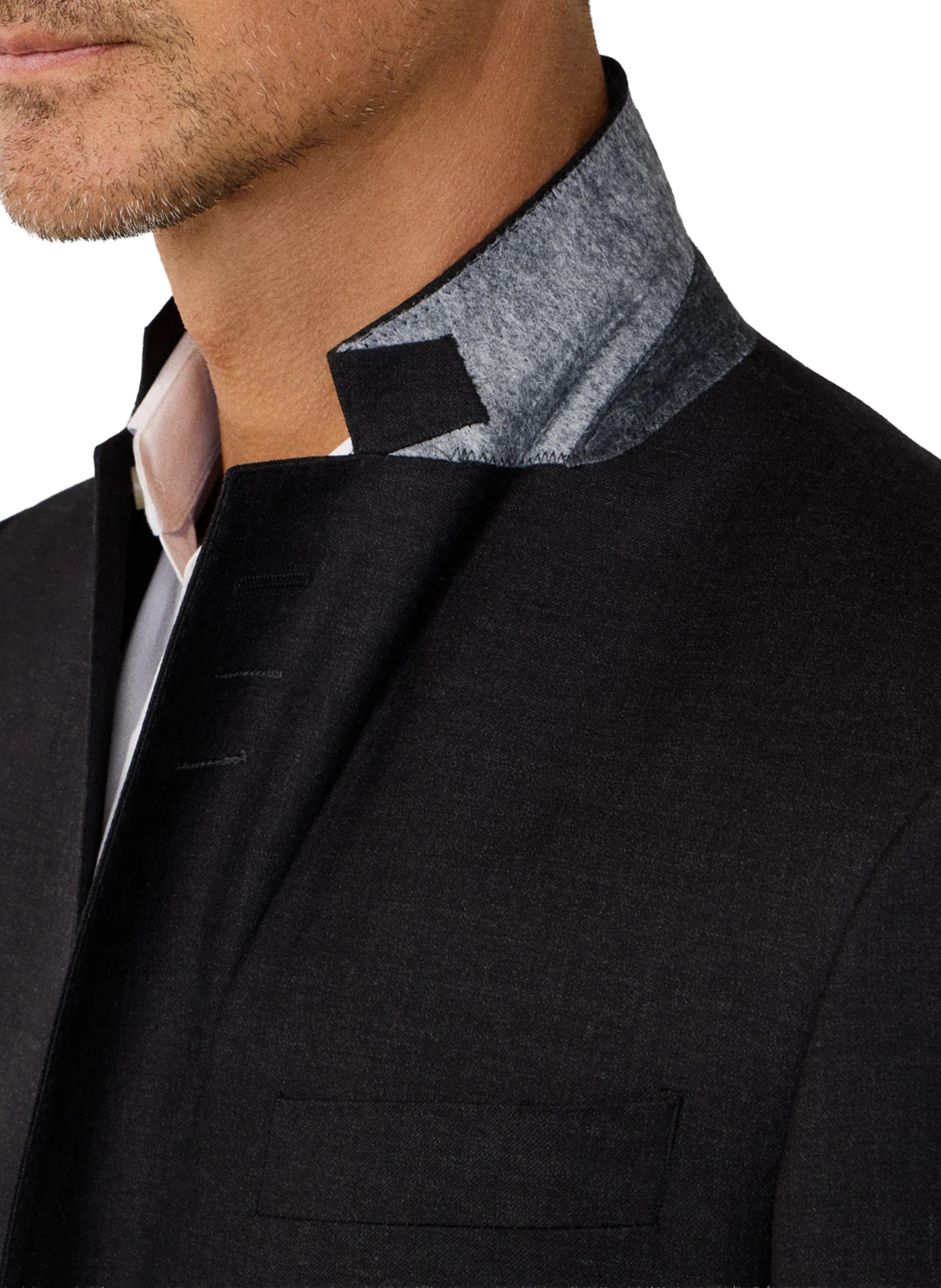 Houndstooth wool jacket HACKETT Grey