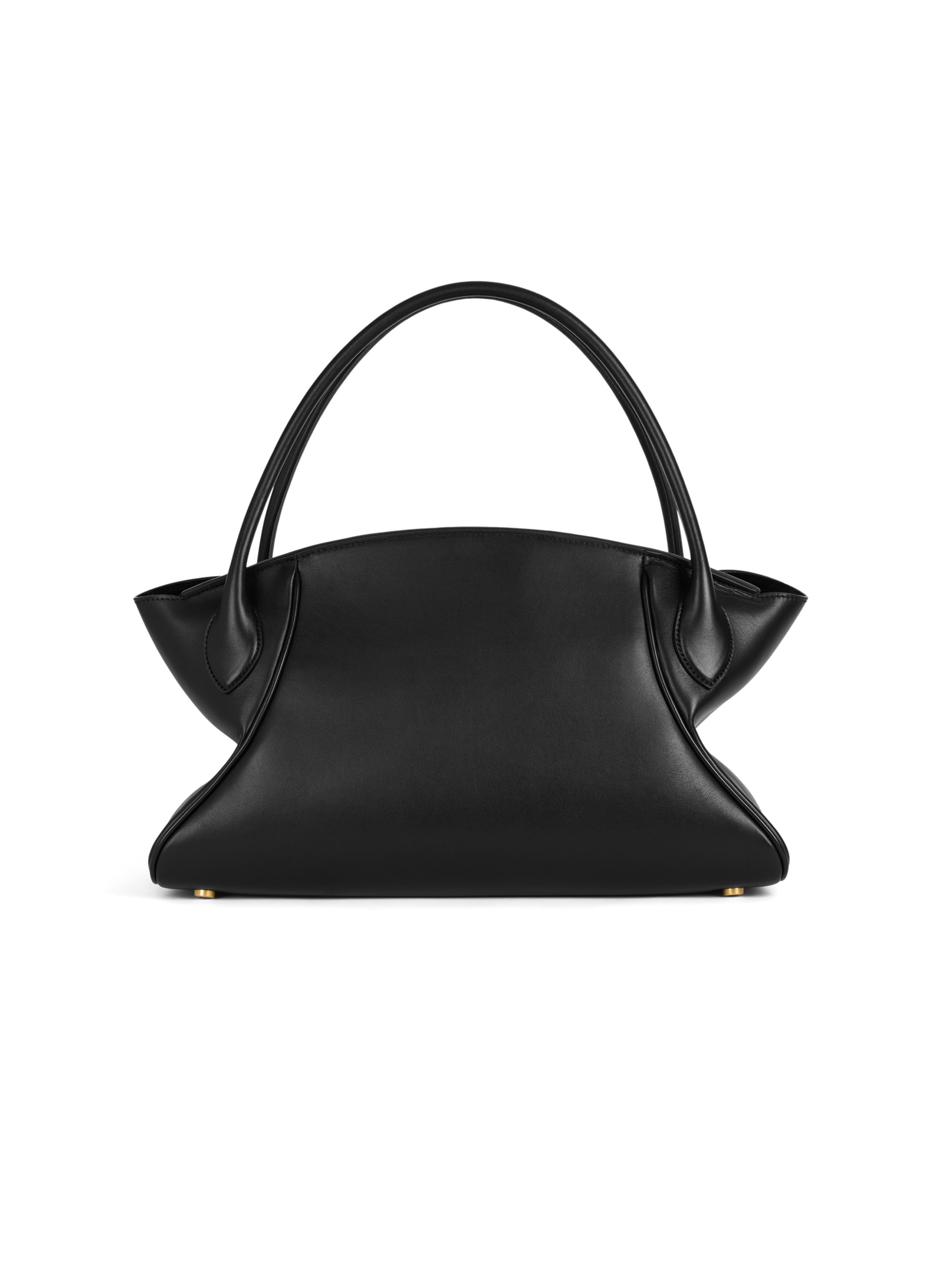 Sac pulse day medium en cuir lisse BALMAIN Noir