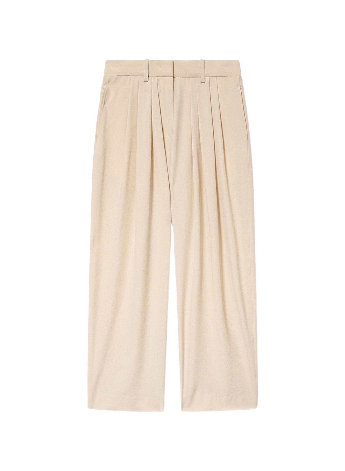 Karottenhose mit Falten Janice aus fließendem Crepe ISABEL MARANT Weiss