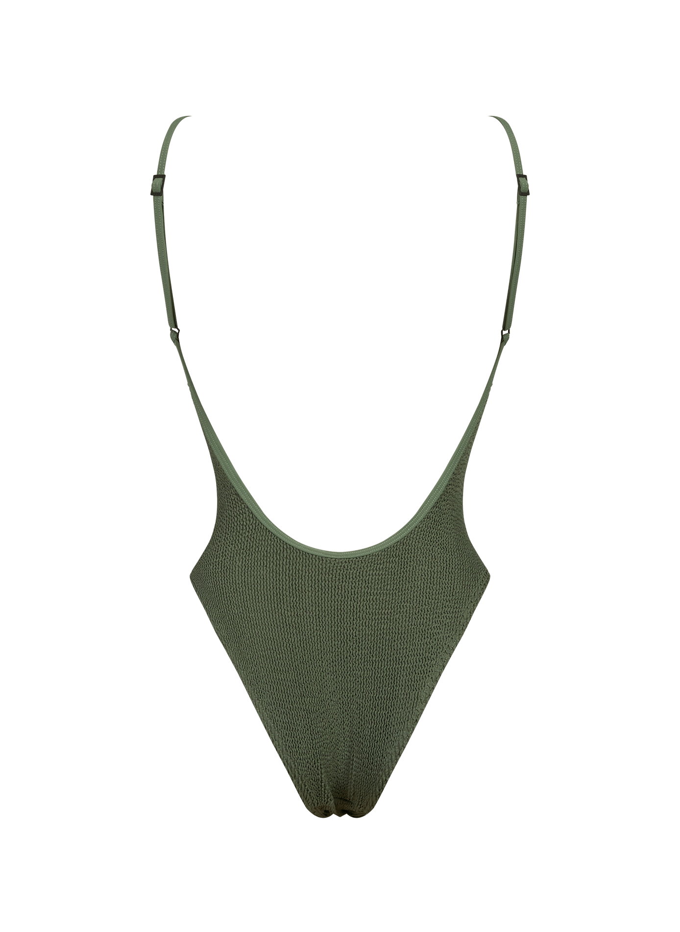 Open back one-piece swimsuit BOND EYE Khaki