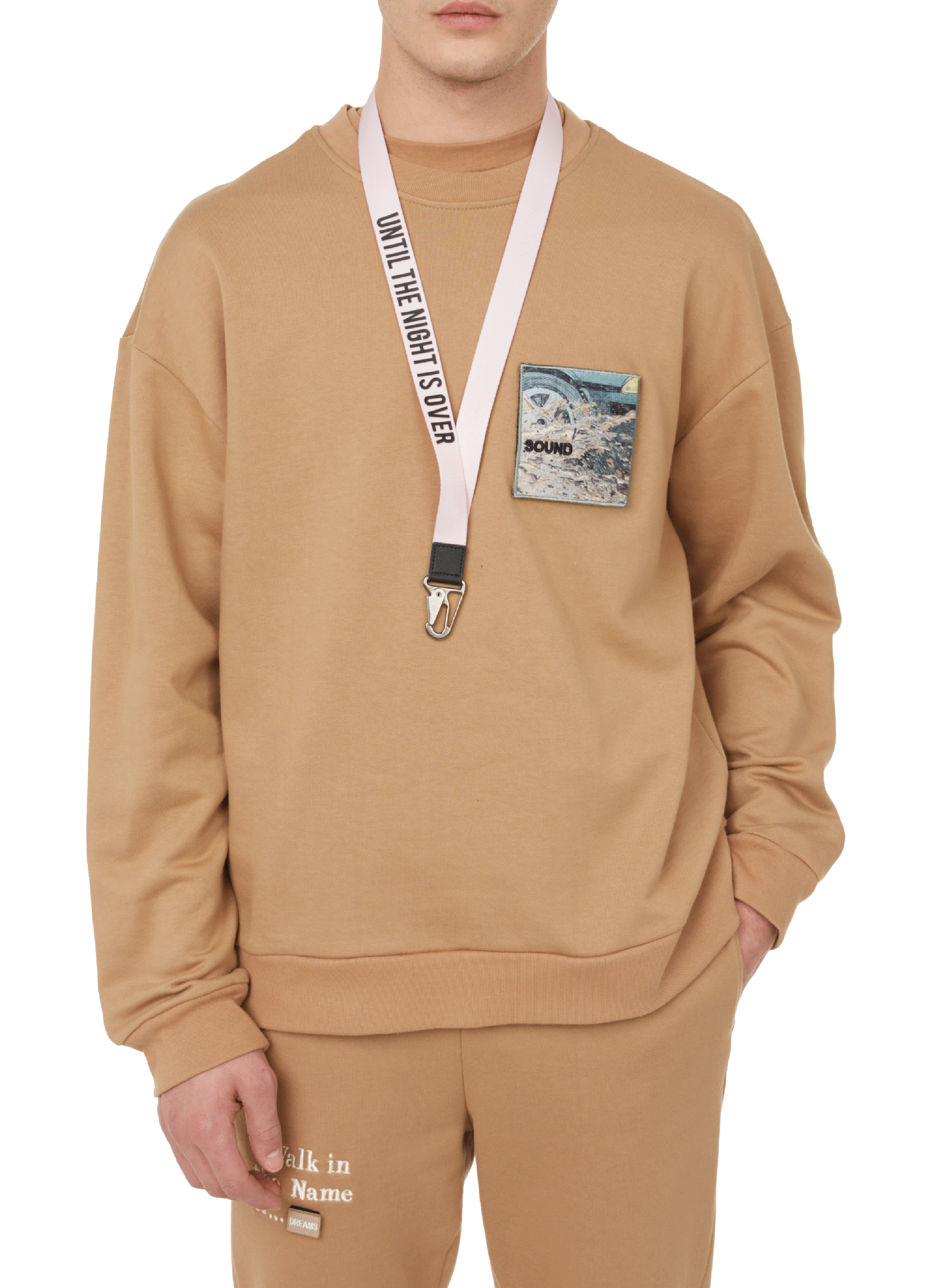 Katoenen sweatshirt UNTIL THE NIGHT IS OVER Beige