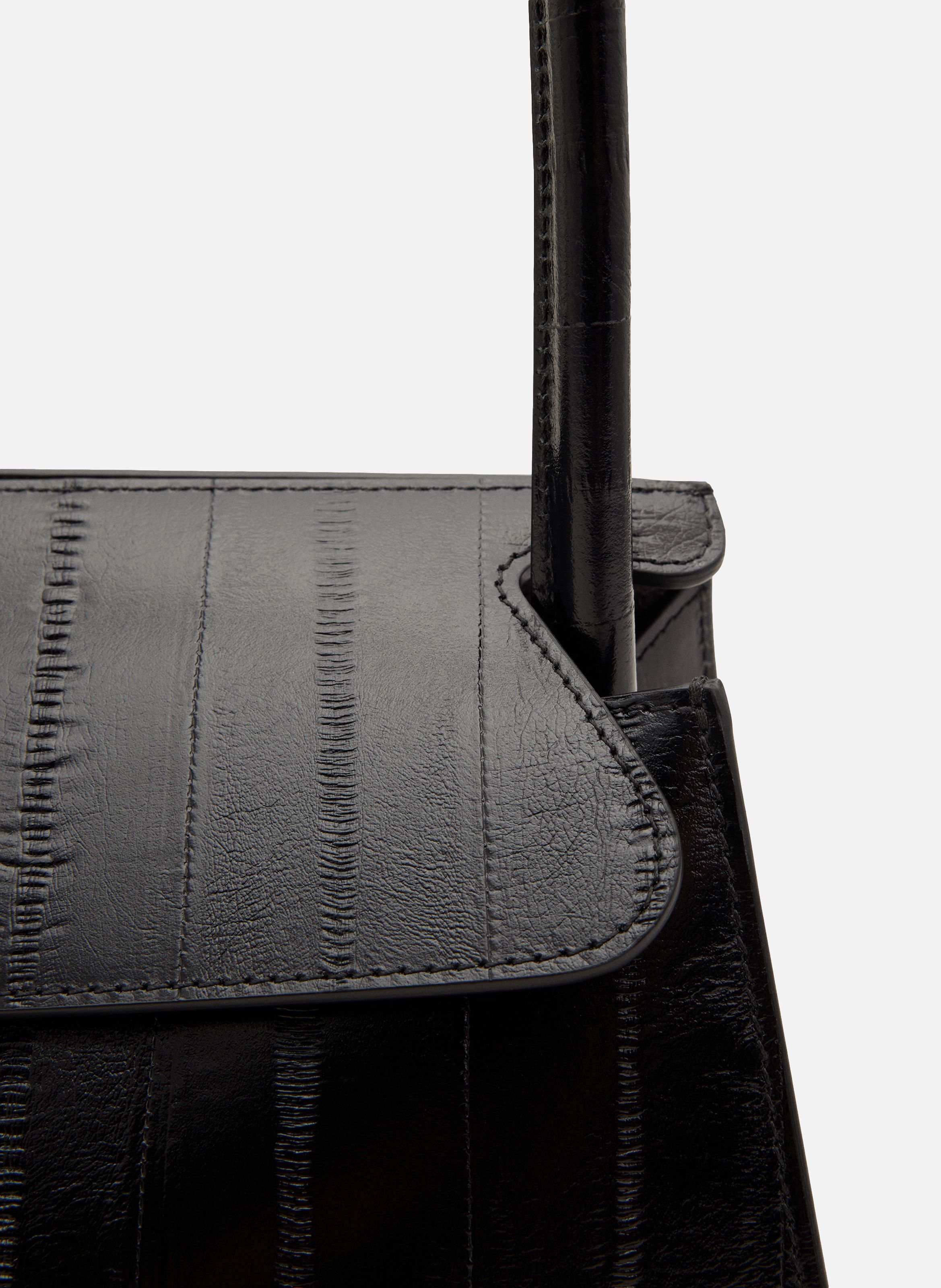 Petit sac mimi unisexe en cuir de veau AMI PARIS Noir