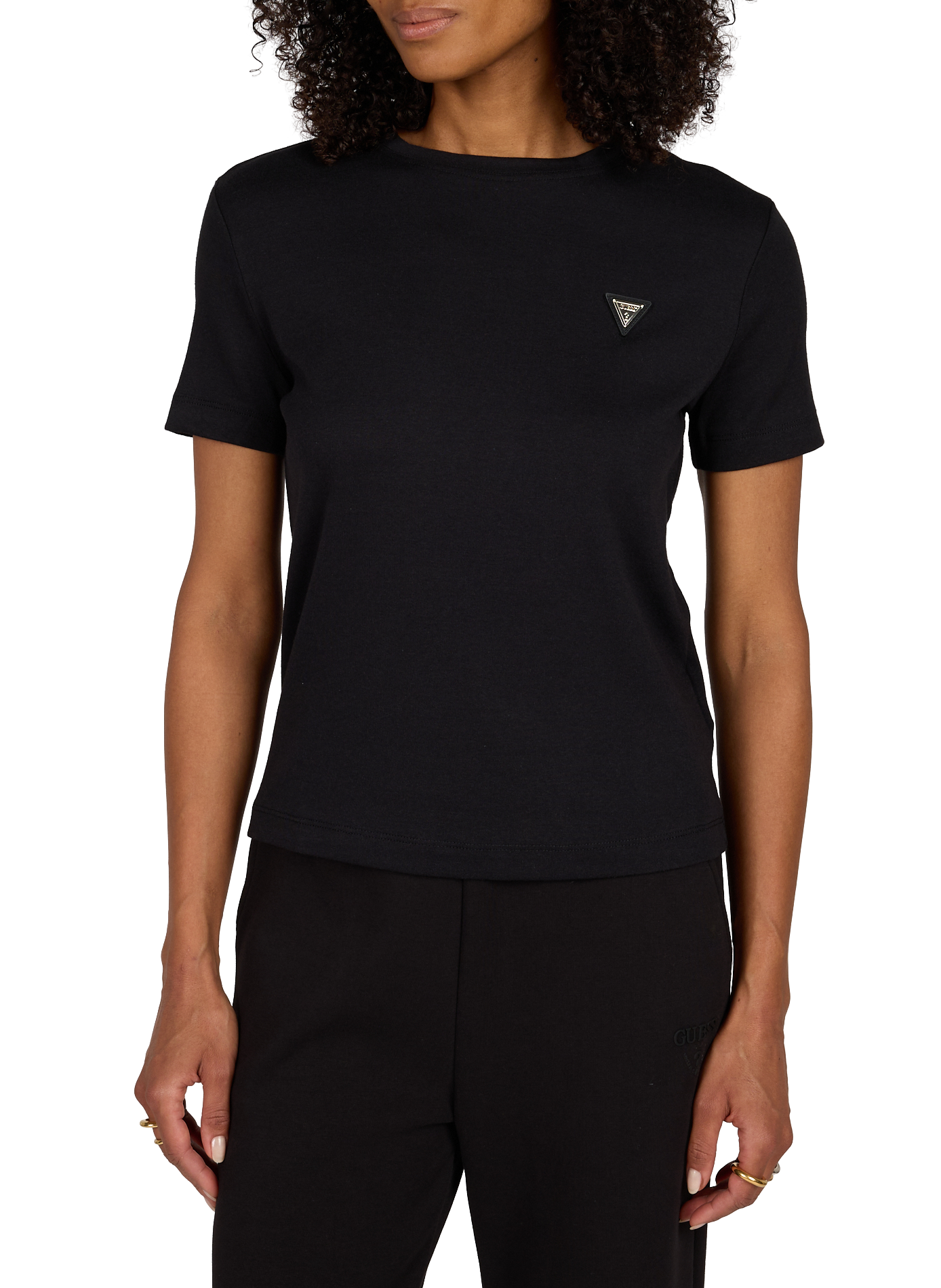 Angepasstes T-Shirt Sonia GUESS Schwarz