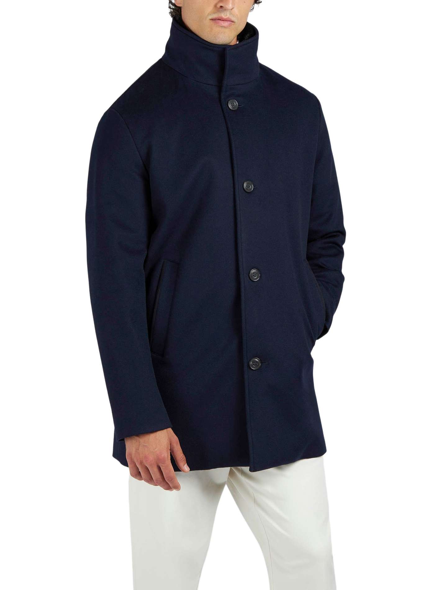 Mid-length cashmere parka PAUL & SHARK Blue