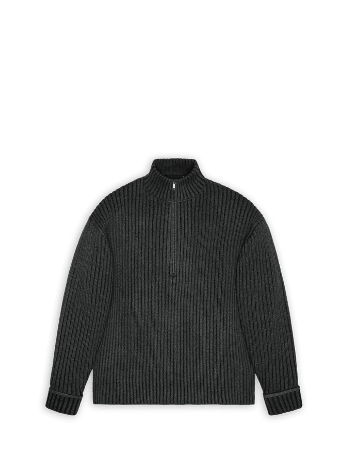 Pull col zippé RAINS Noir