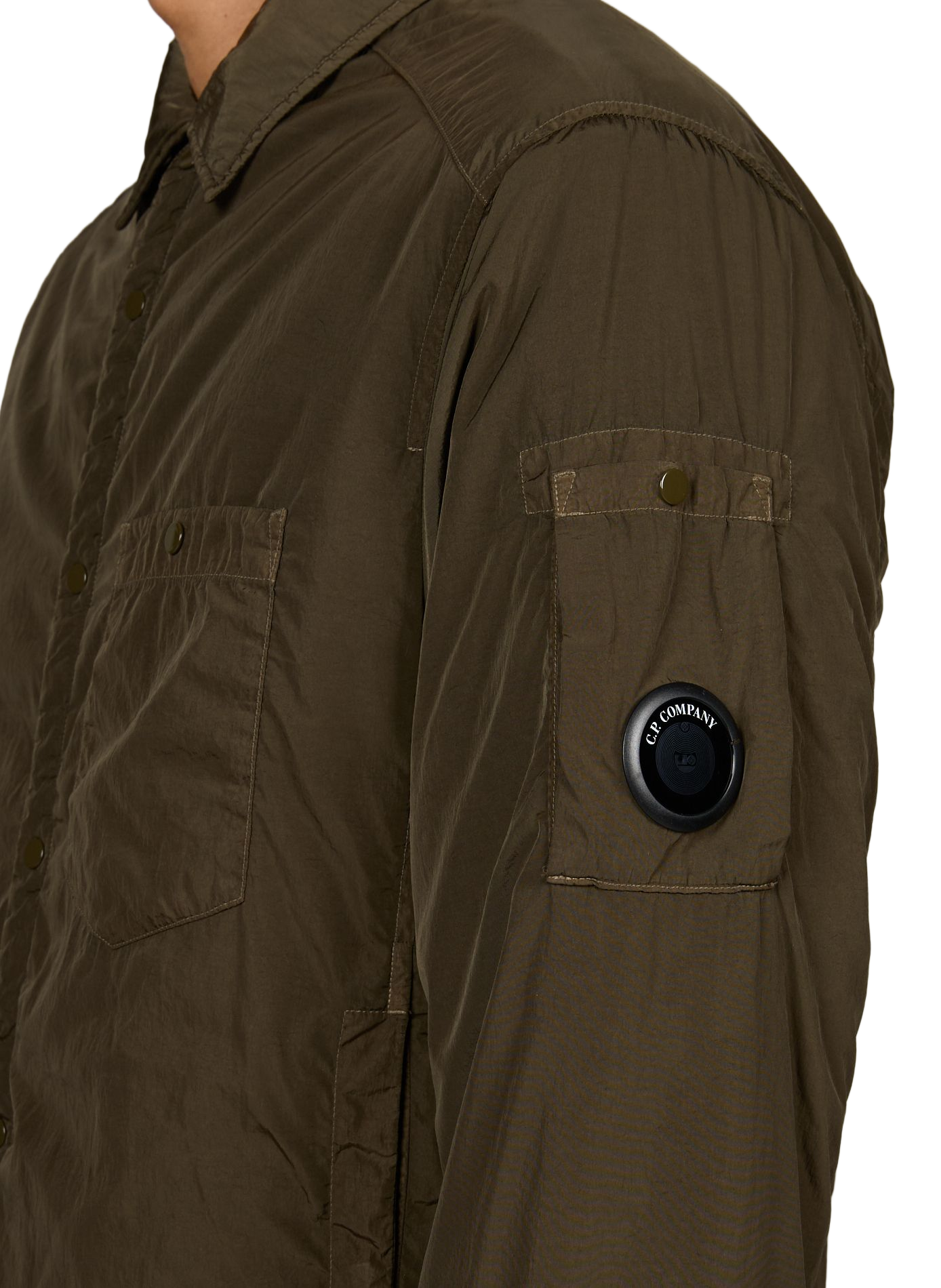 Jacket with classic collar CP COMPANY Khaki