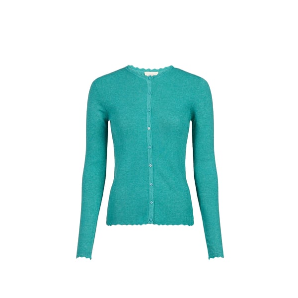 Cardigan Maud droit col rond boutonné Cardigan Maud droit col rond boutonné
