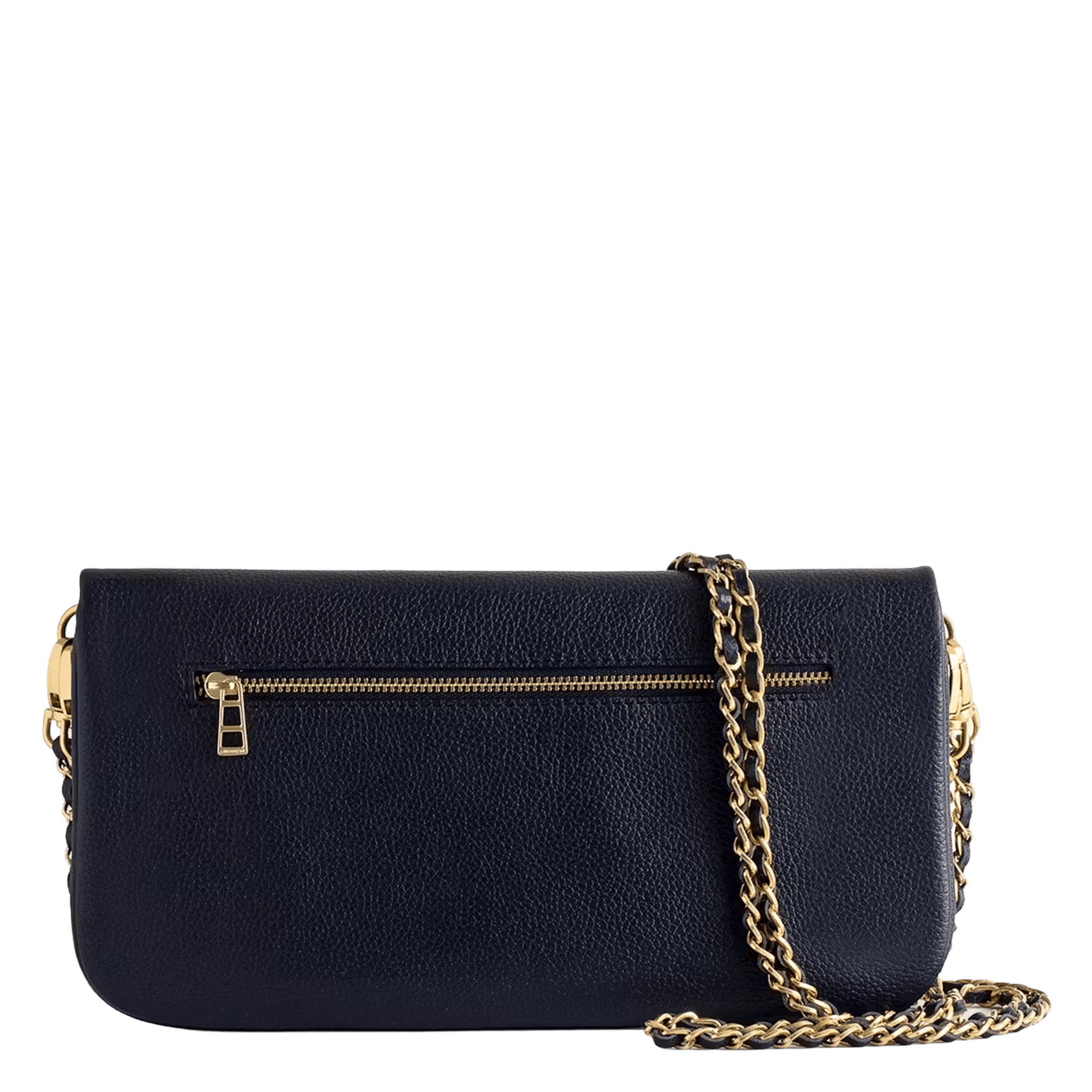 Pochette en cuir rock ZADIG&VOLTAIRE Bleu