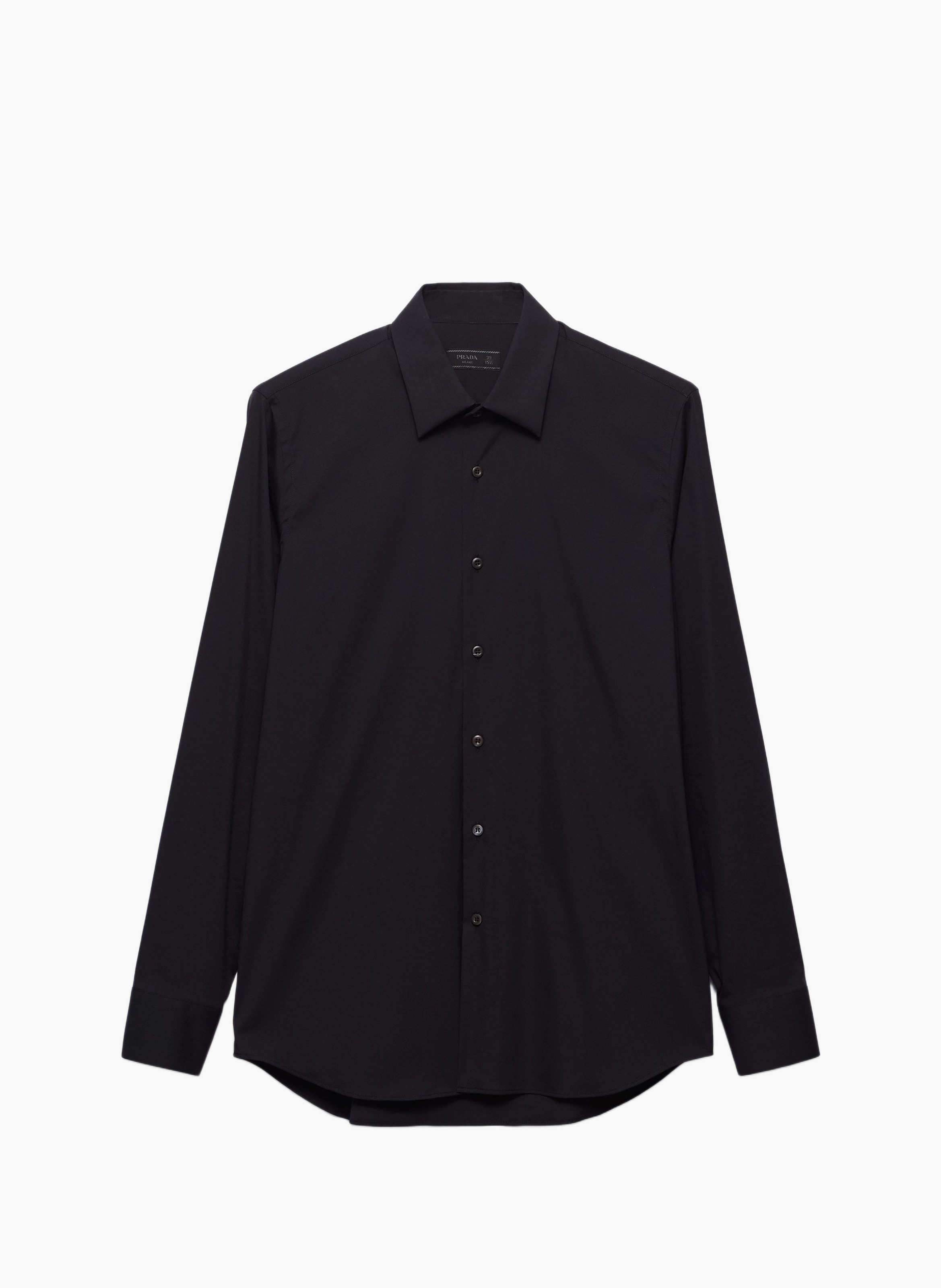 Chemise en coton stretch PRADA Noir