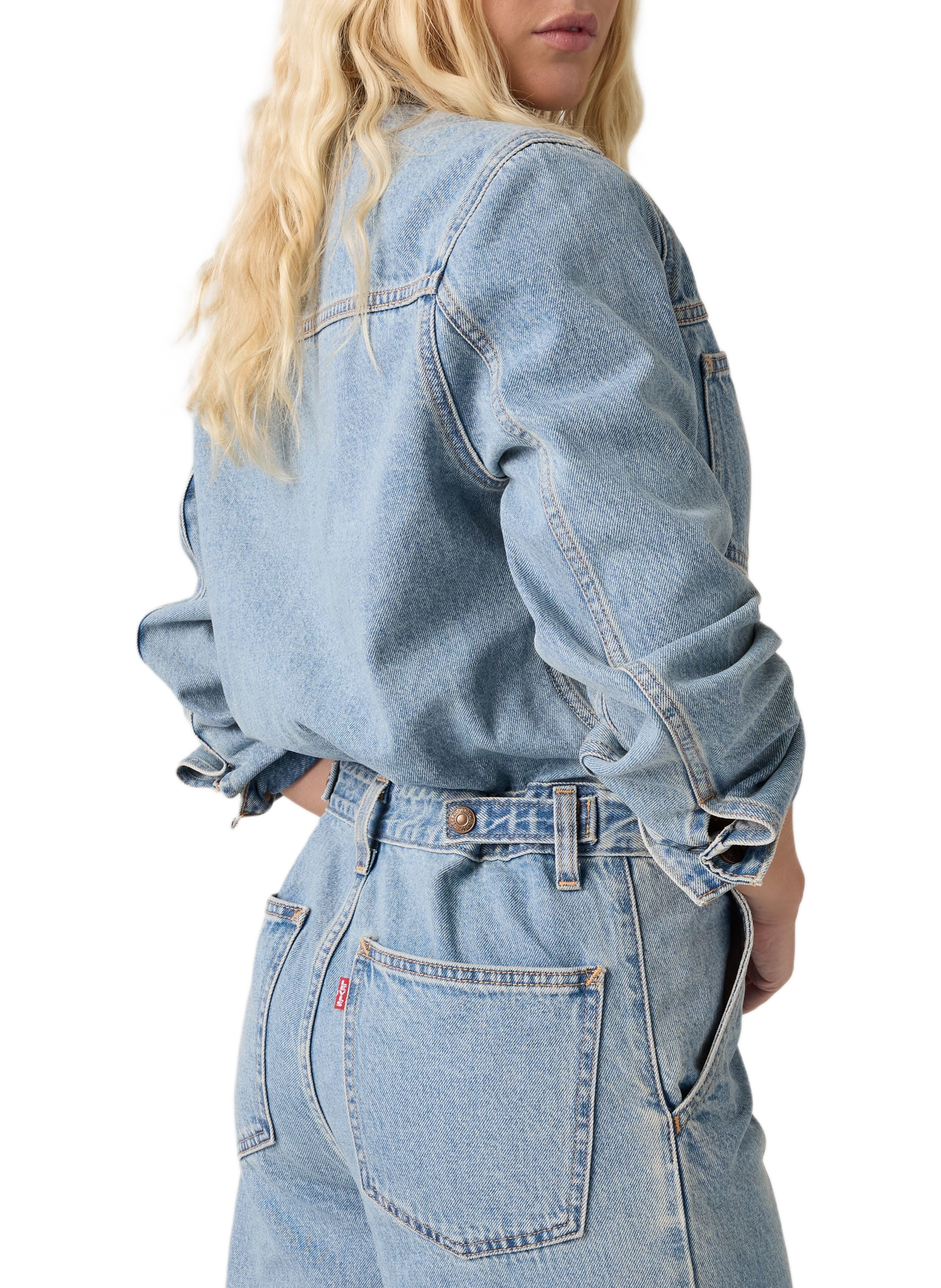 Straight-leg cotton denim jumpsuit LEVI'S Blue