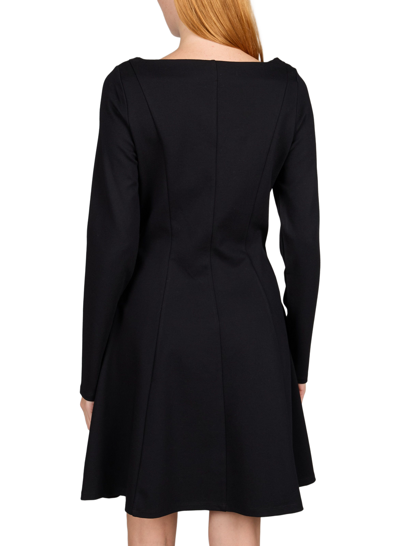 Fitted short dress with long sleeves VILA Black