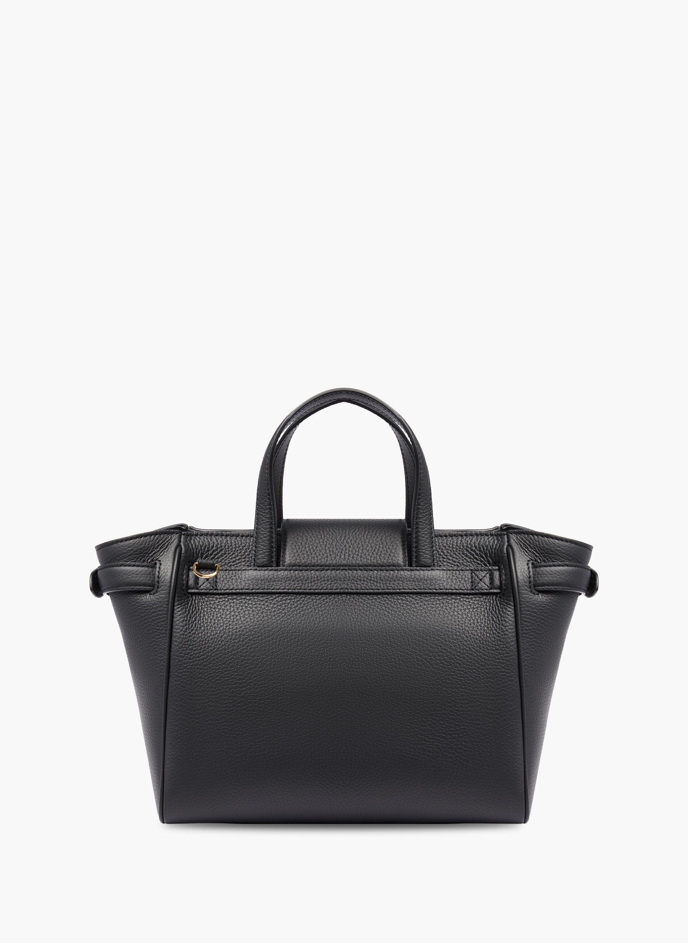 Sac carryall thea de lancel en cuir de vachette graine LANCEL Noir