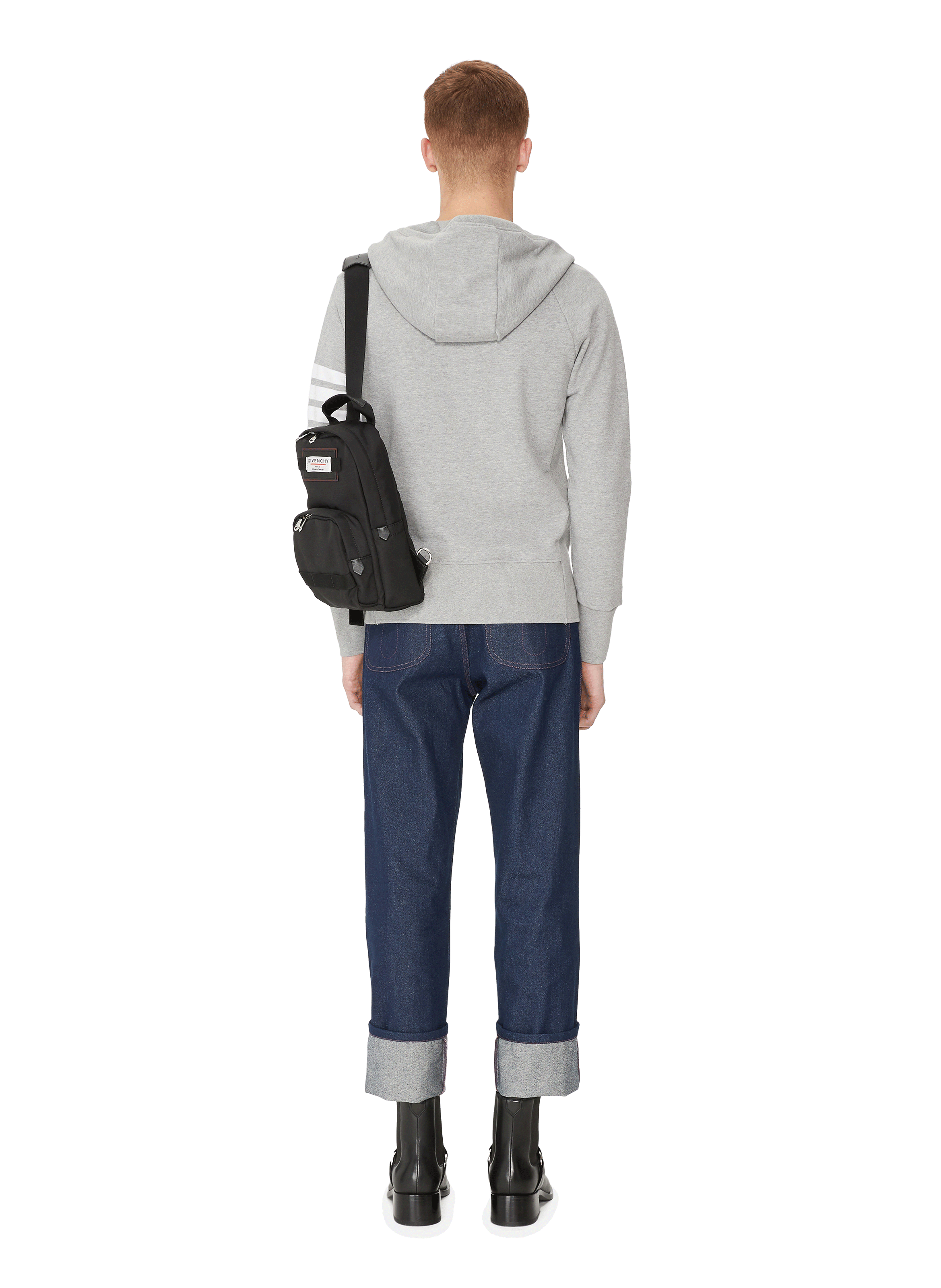 Katoenen hoodie THOM BROWNE Grijs