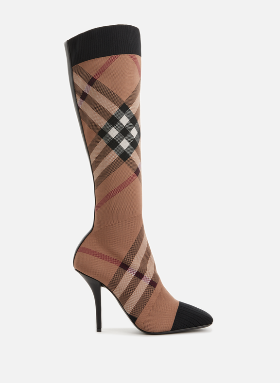BURBERRY Vintage Check boots Brown