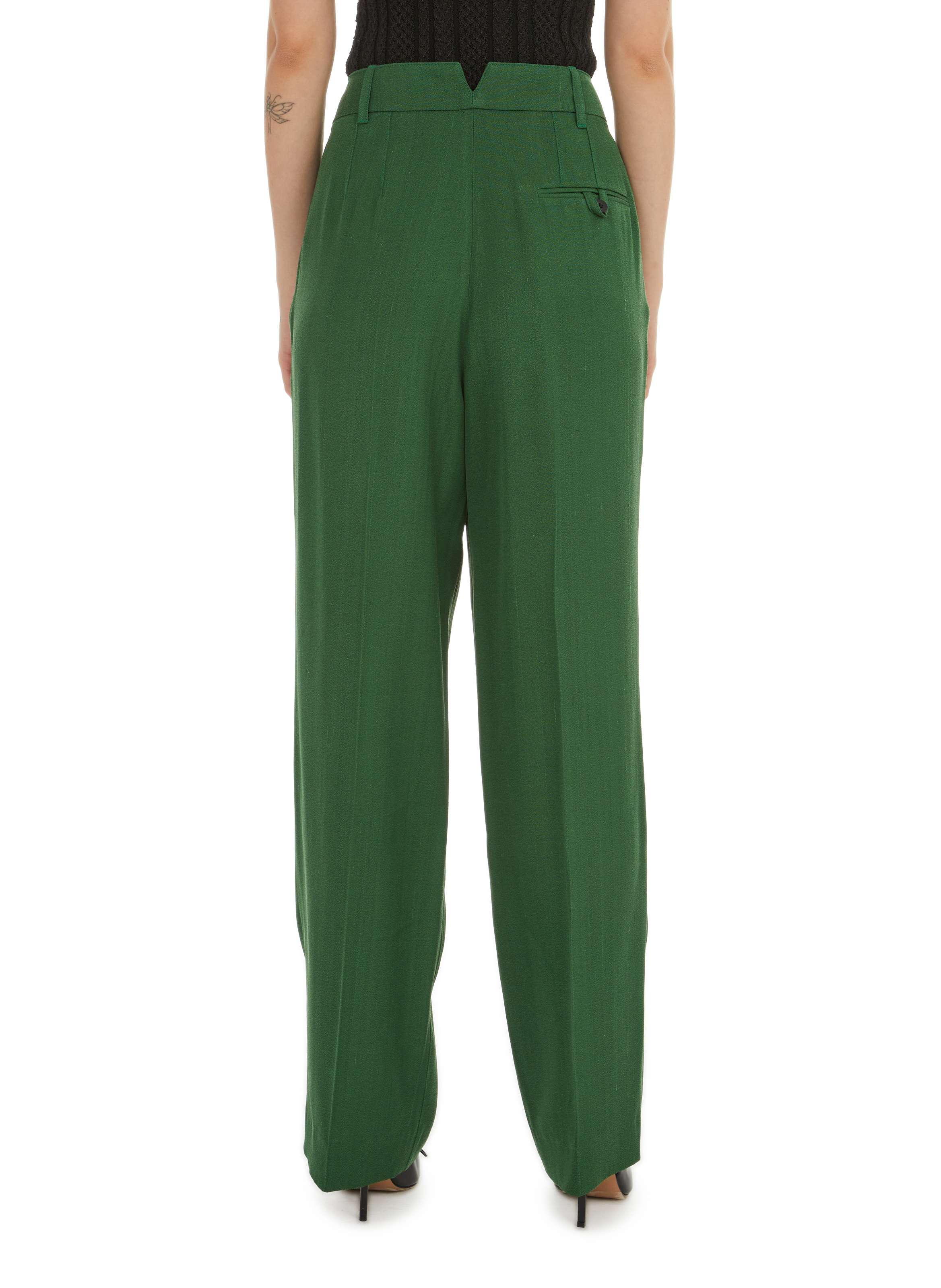 Pantalon en laine JACQUEMUS Vert