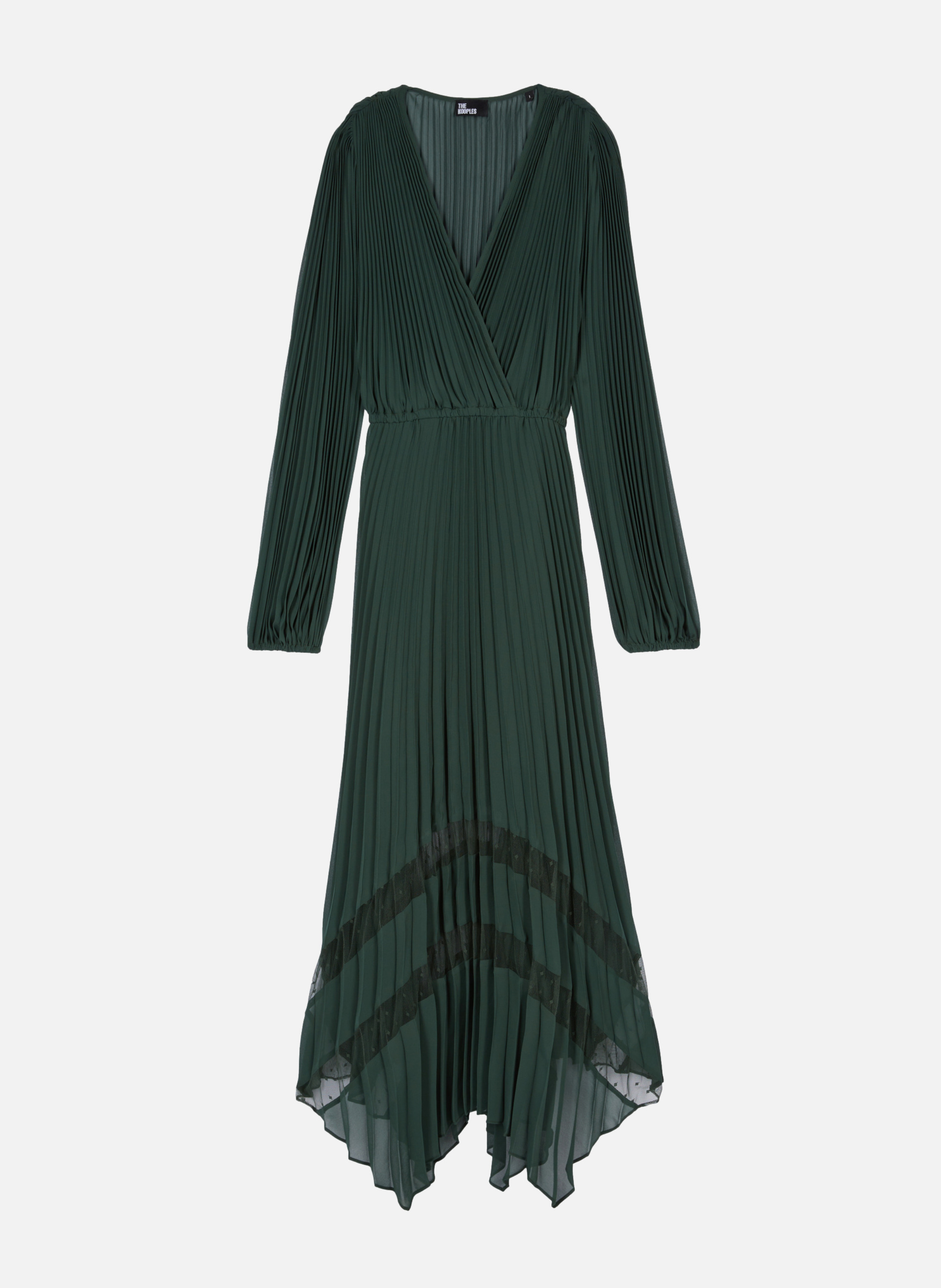 Robe longue plissée THE KOOPLES Vert
