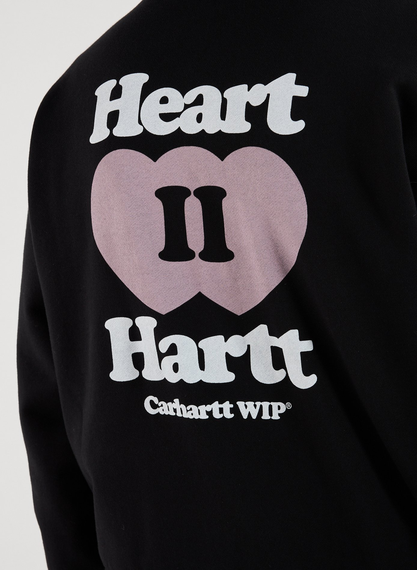 Hoodie zippé imprimé en coton CARHARTT WIP Noir