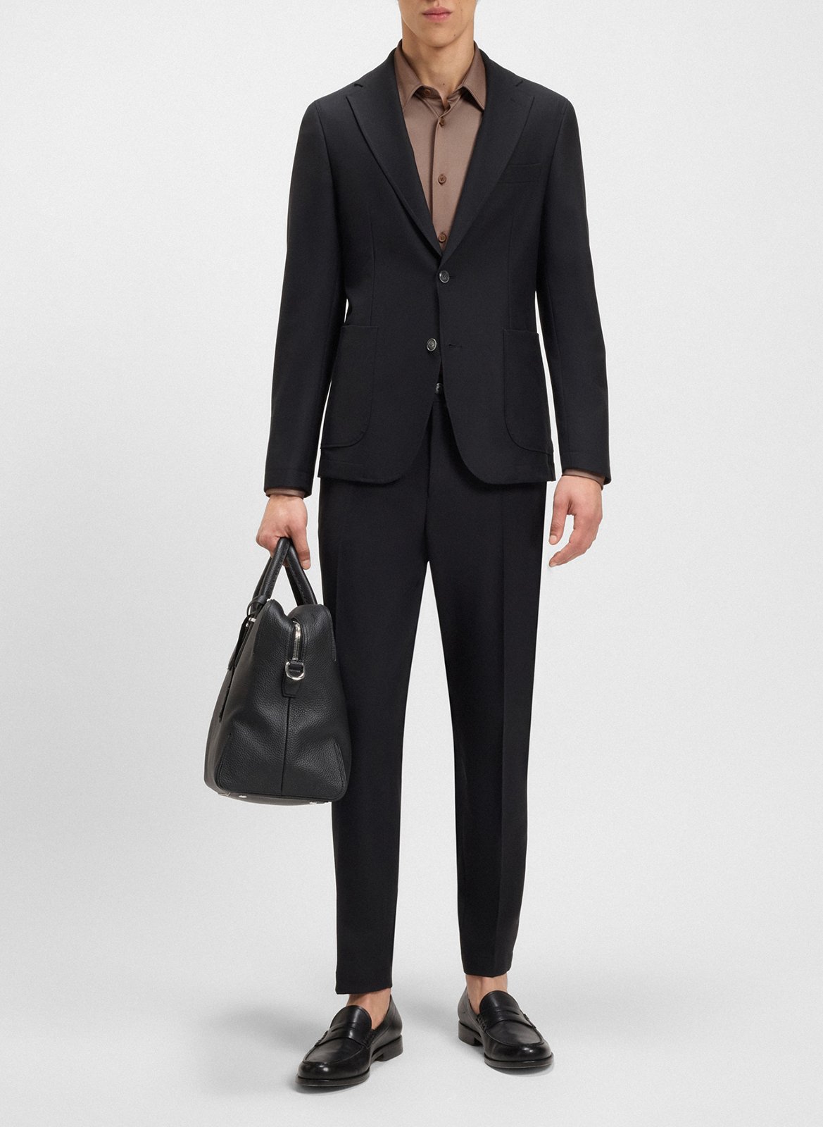 Chemise slim-fit BOSS Marron