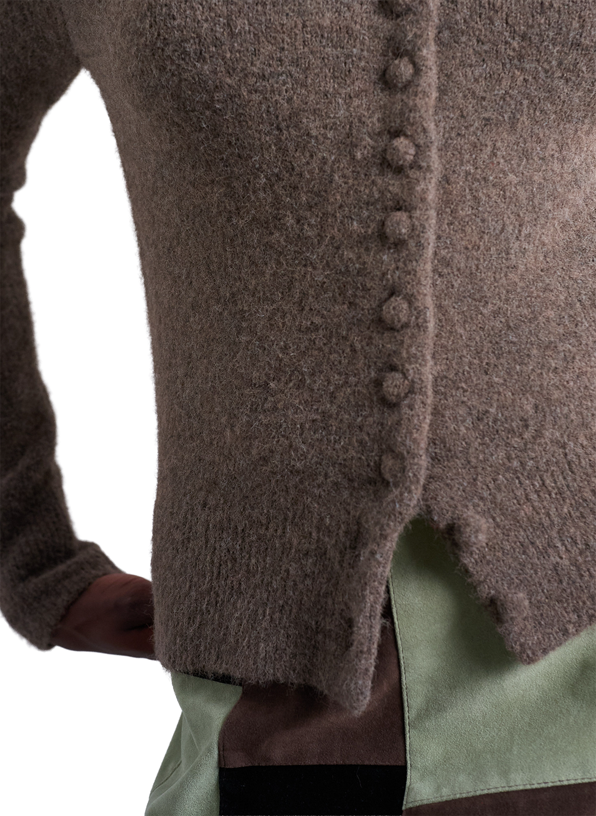 Cardigan en maille  TOPSHOP Marron