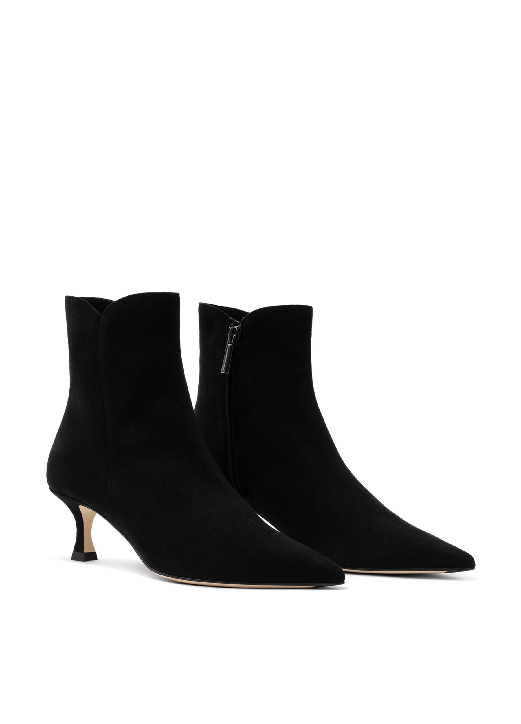 Bottines lido en chevre velours PARALLELE Noir