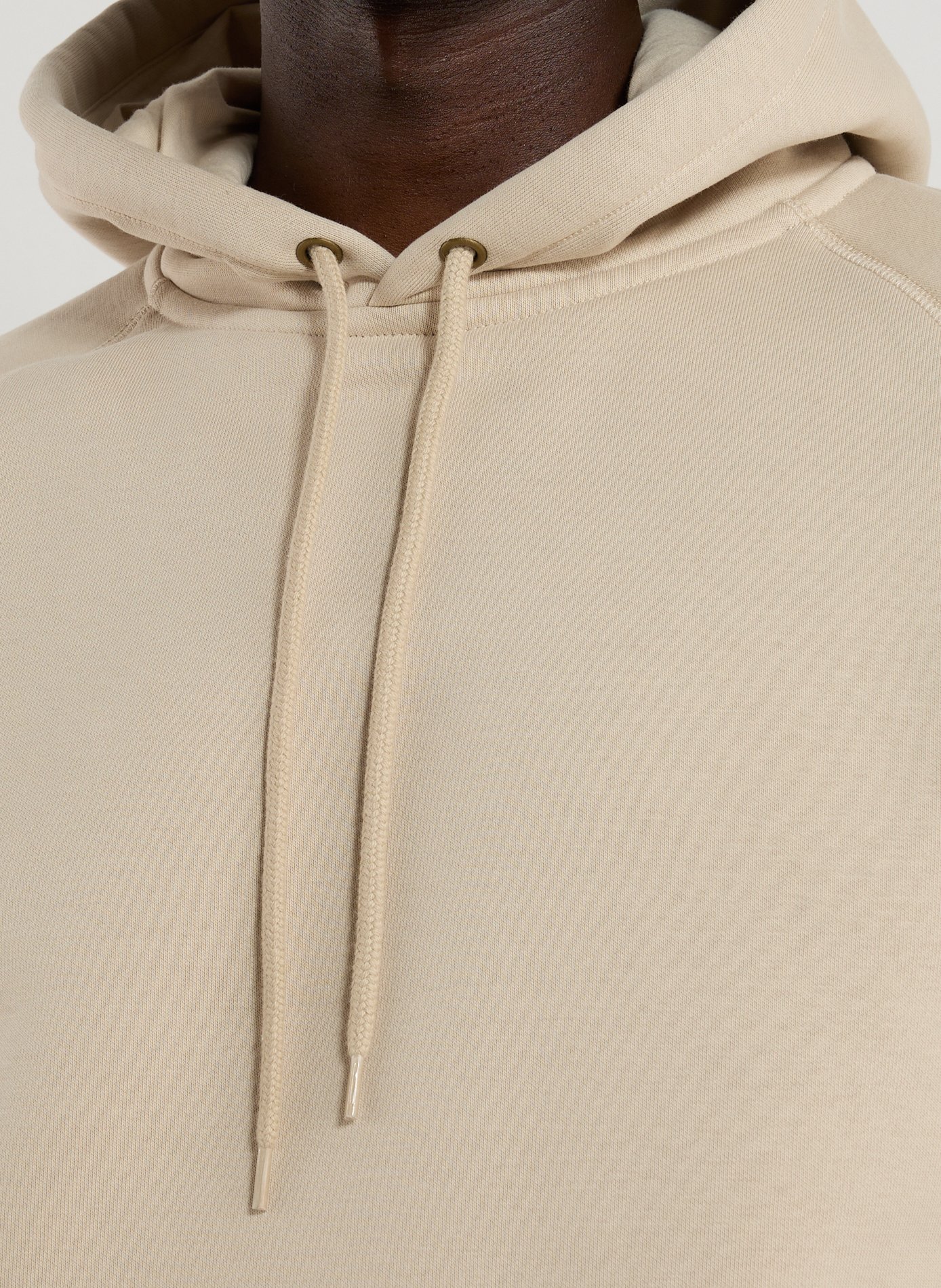 Solid color hooded sweatshirt in blended cotton. CARHARTT WIP Beige