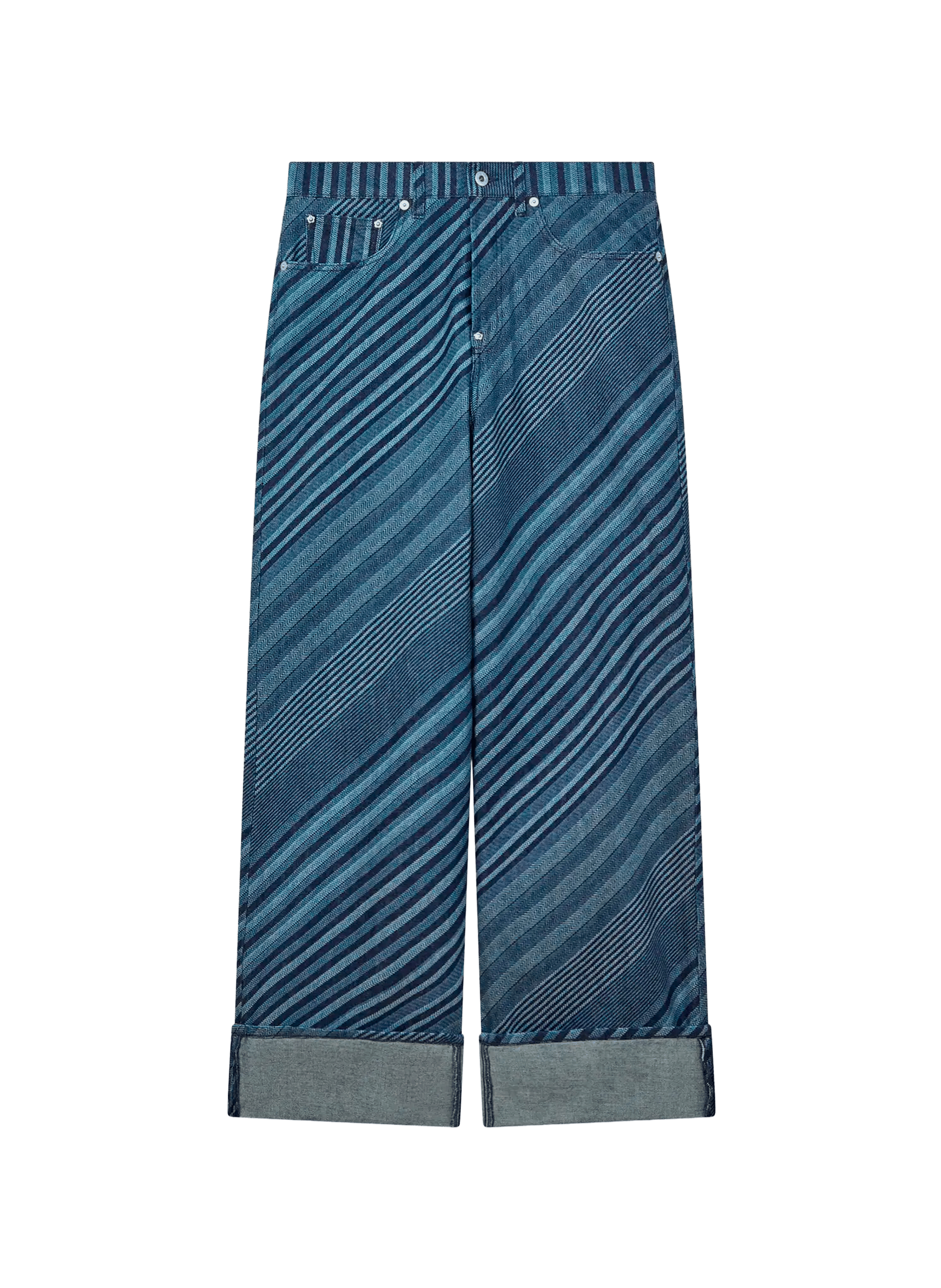 Wide Striped Jeans KENZO Blue