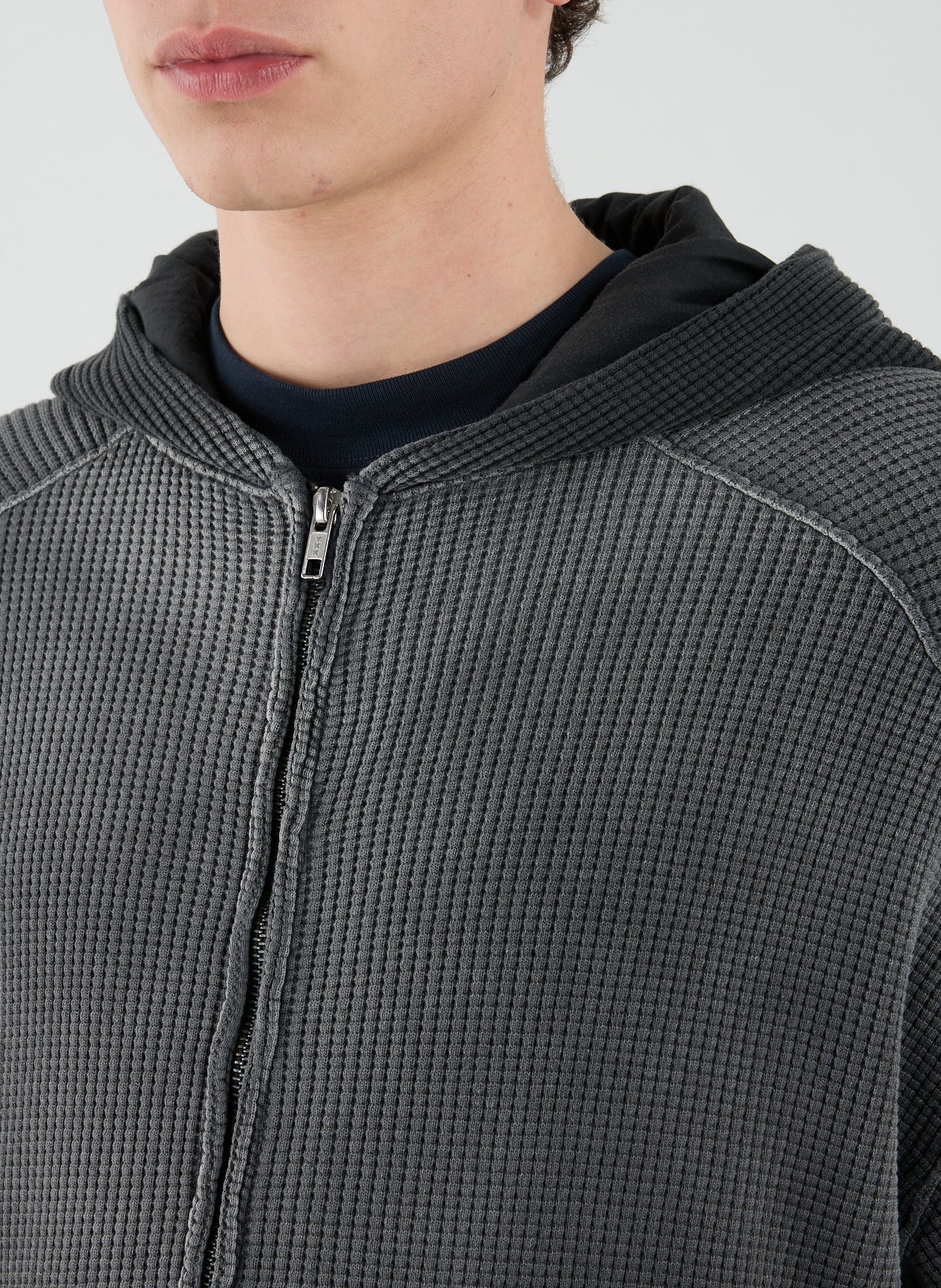 Sweat à capuche zippé Bee Sun en coton ROA Noir