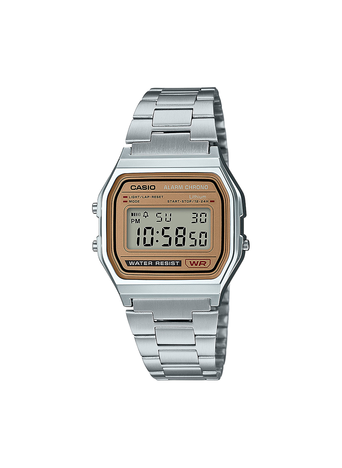 Montre quartz en acier CASIO Noir