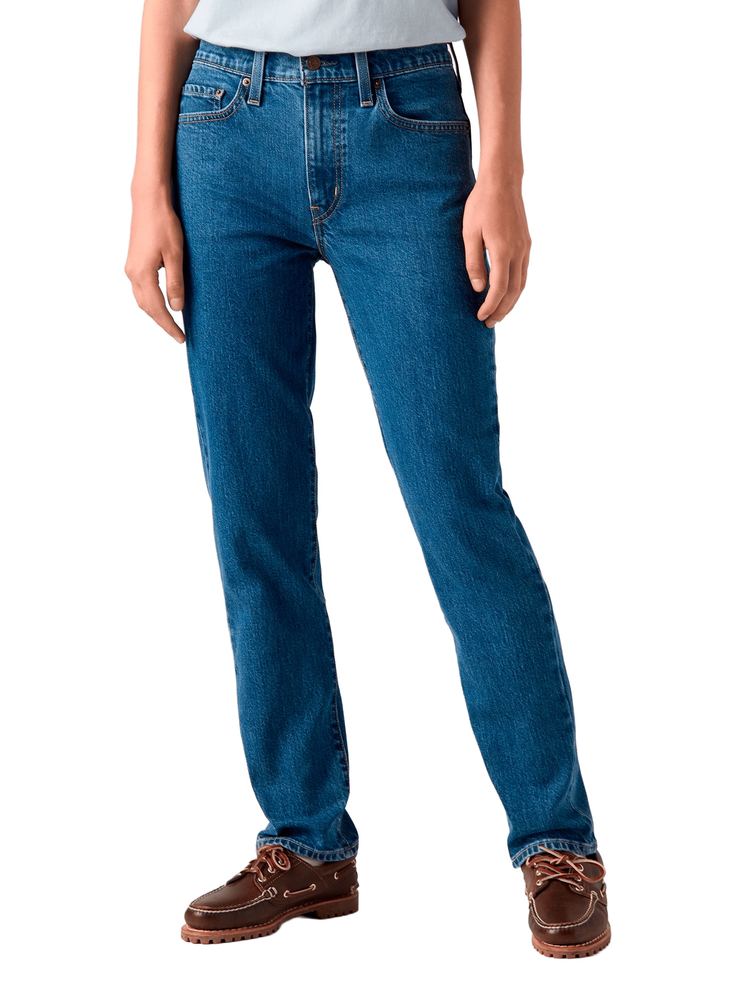 <p>724 straight leg jeans in cotton</p> LEVI'S Blue