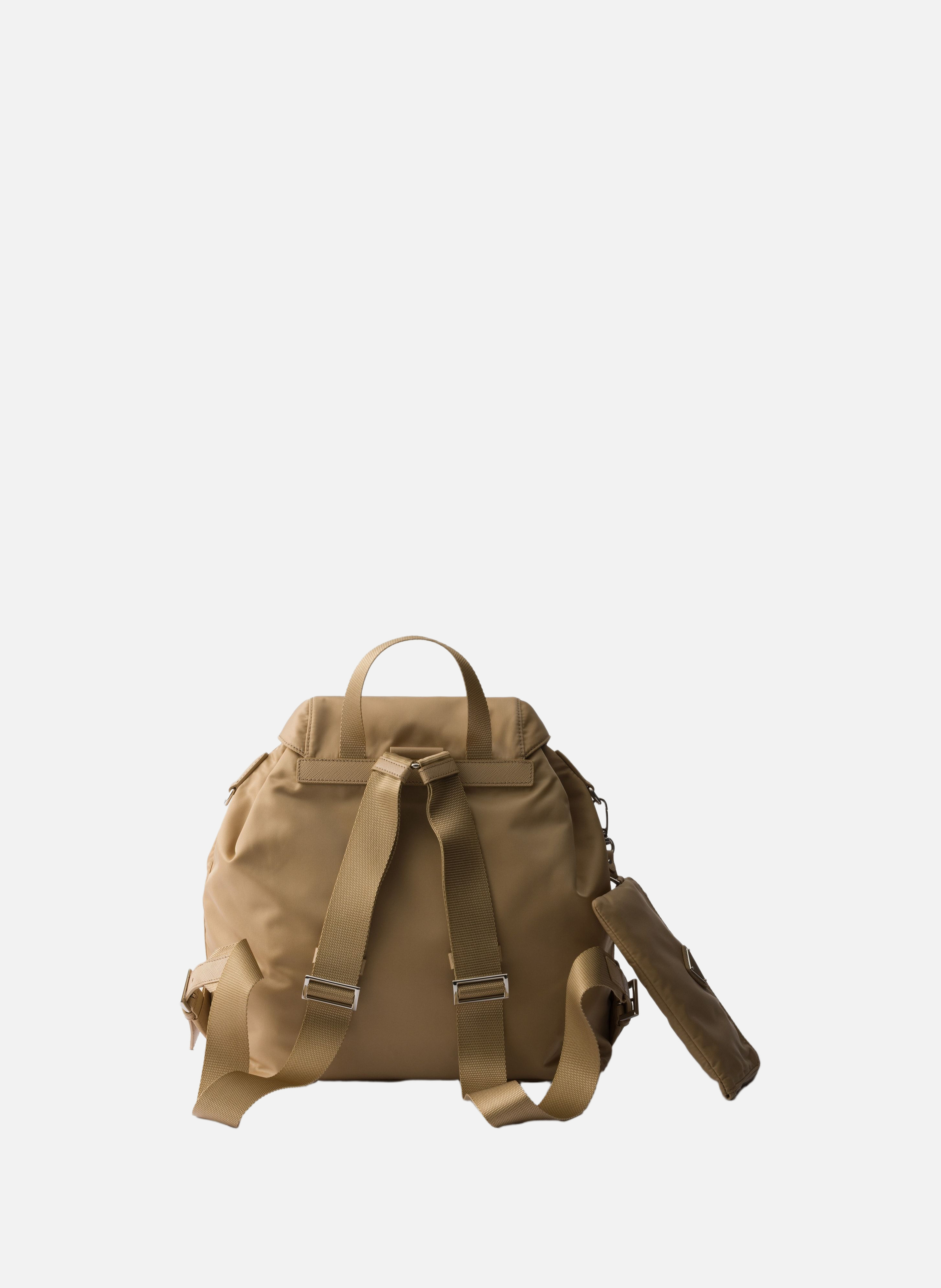 Sac à dos moyen en re-nylon PRADA Marron