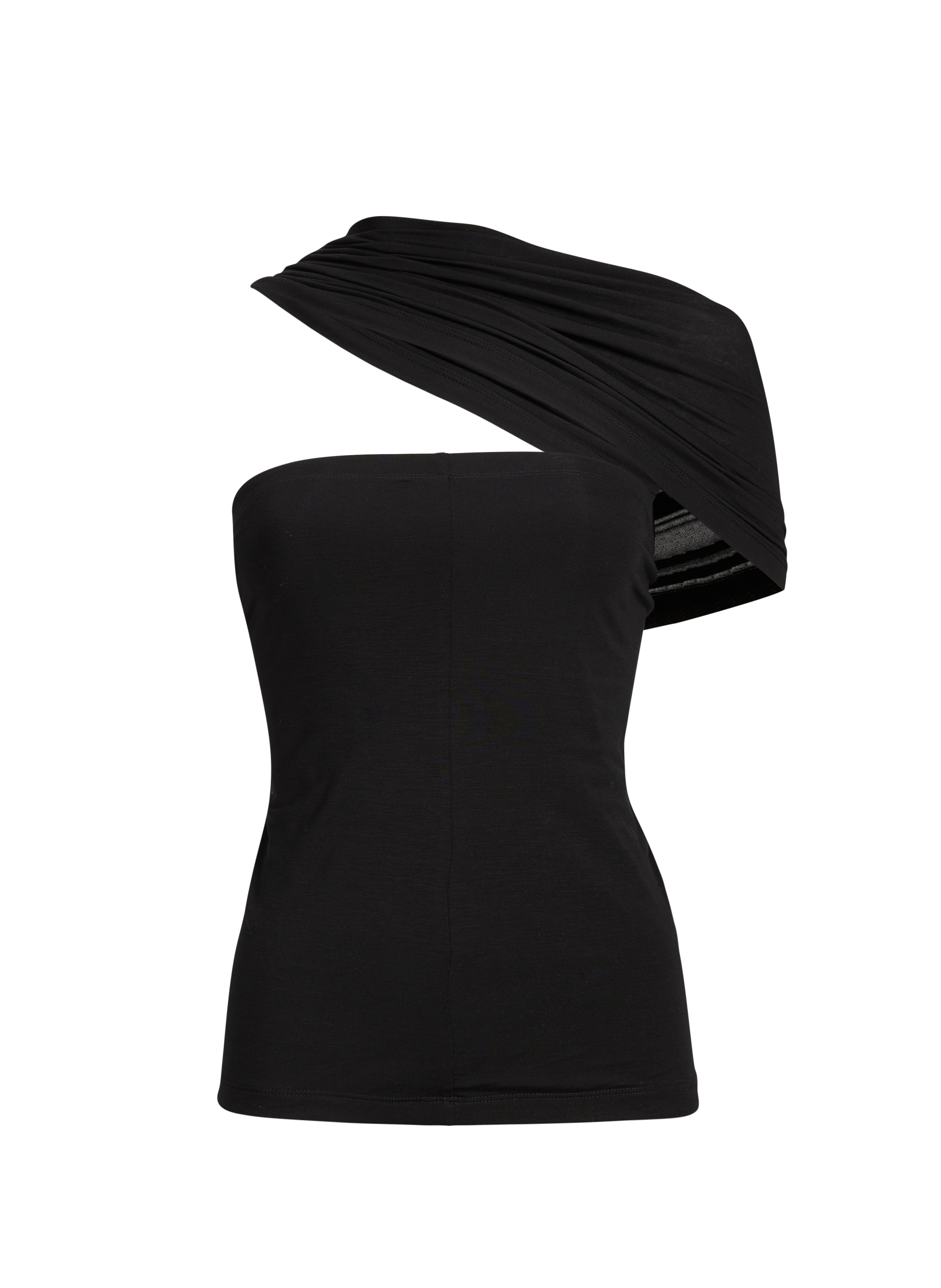 Top bustier drapé HELMUT LANG Noir