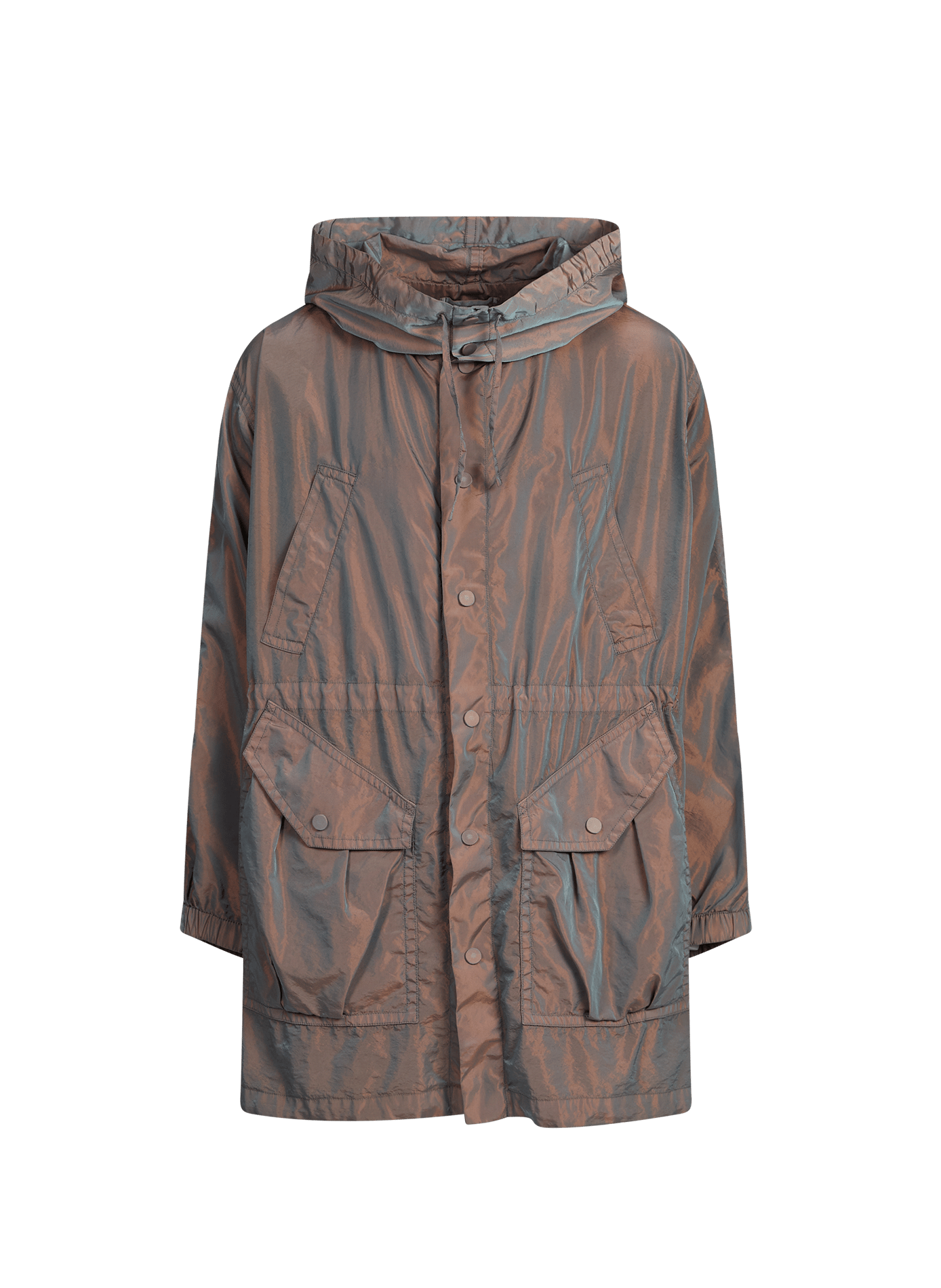 Imperméable Voxer à capuche DRIES VAN NOTEN Gris