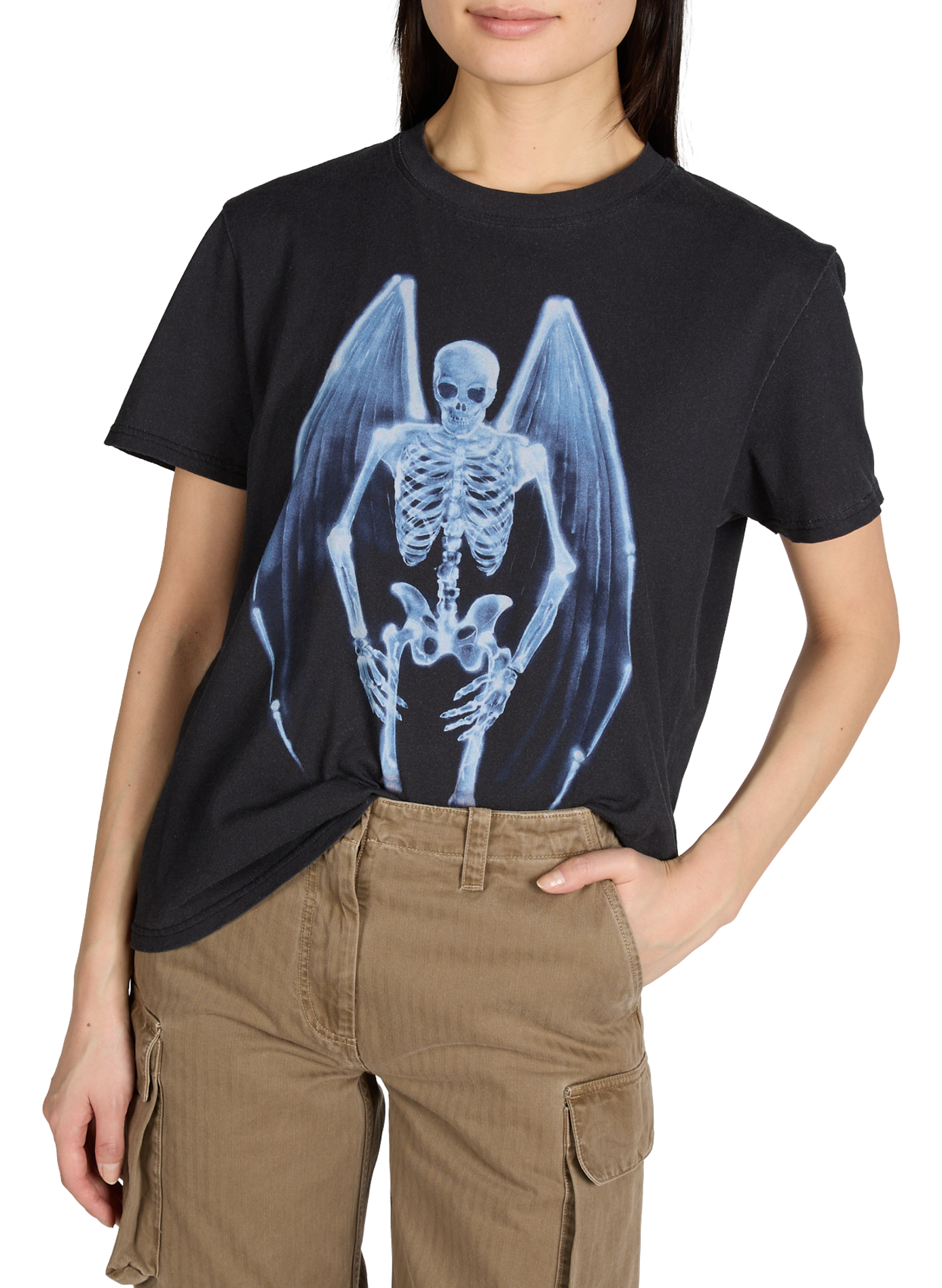 T-shirt imprimé en coton OUR LEGACY Noir