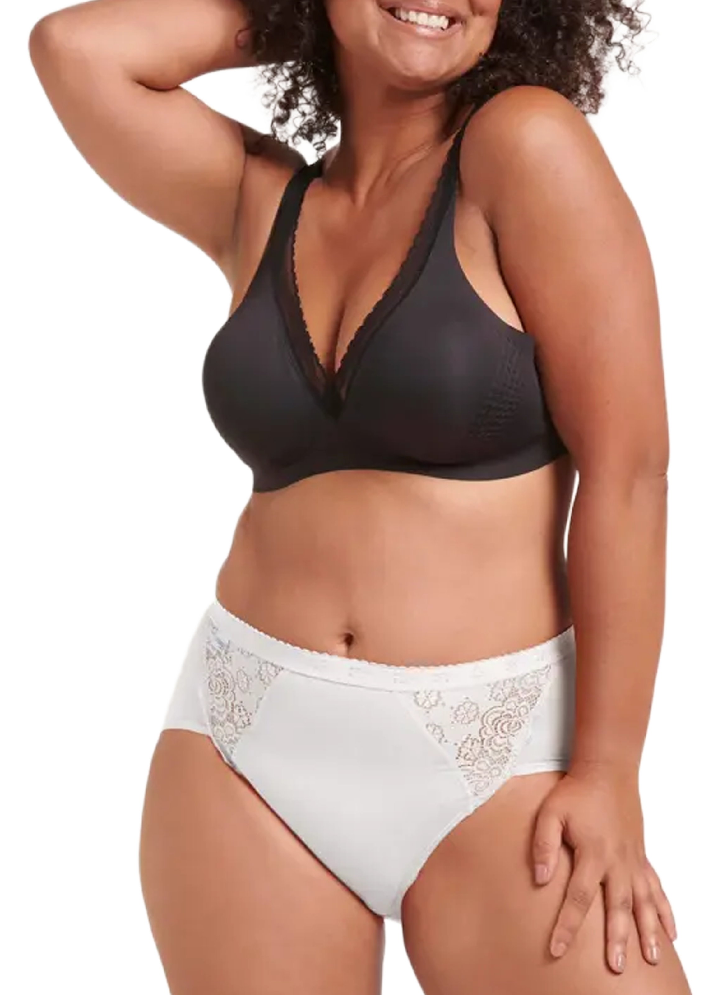 Set of 4 cotton blend briefs SLOGGI Pink