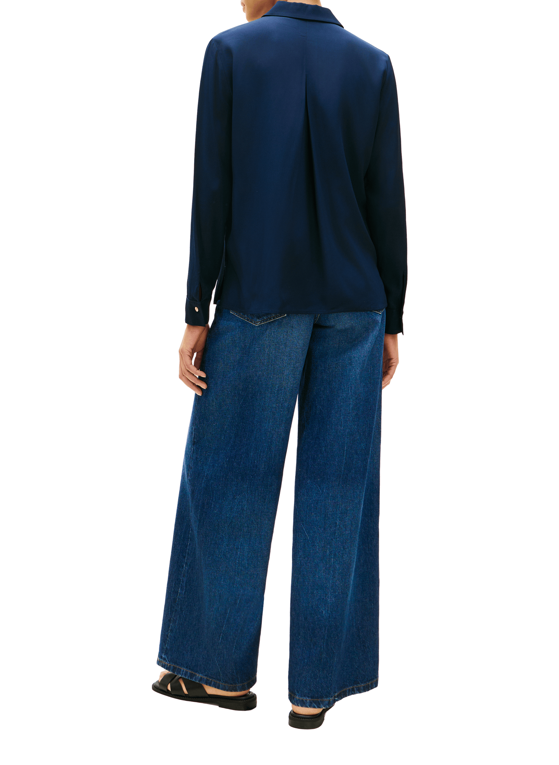 Printed straight shirt TOMMY HILFIGER Blue