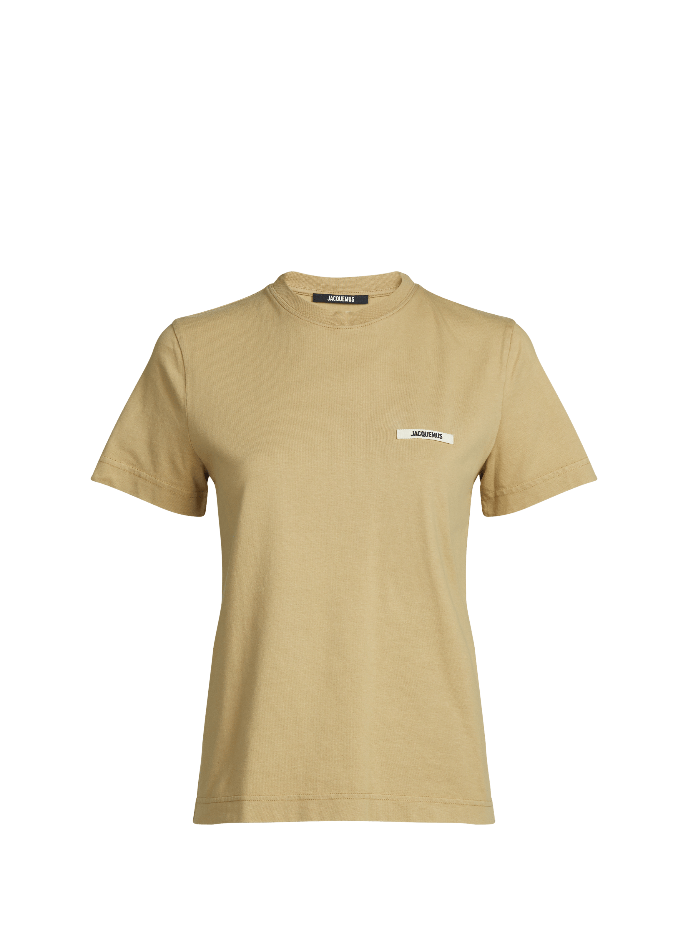 T-shirt droit Gros Grain en coton JACQUEMUS Beige