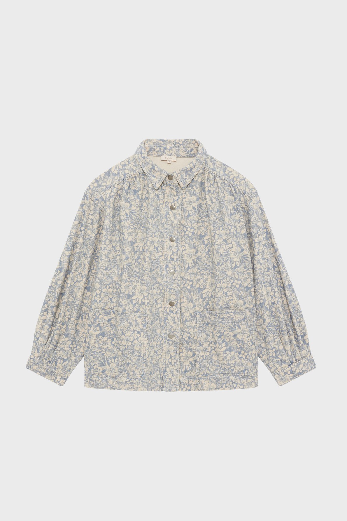 Surchemise fleurie à fronces - manoa PABLO Bleu