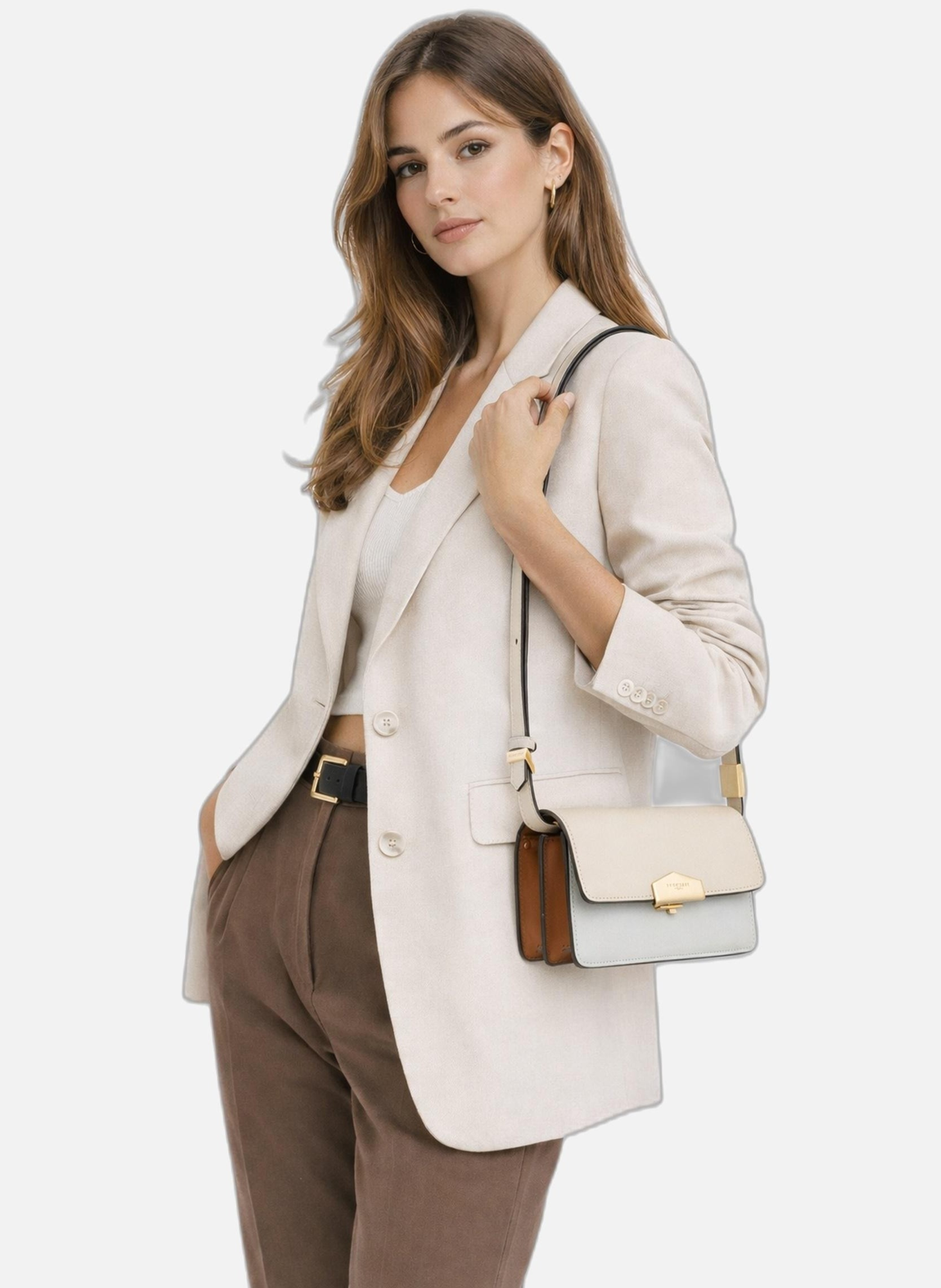 Anjou | sac porté épaule POURCHET Beige