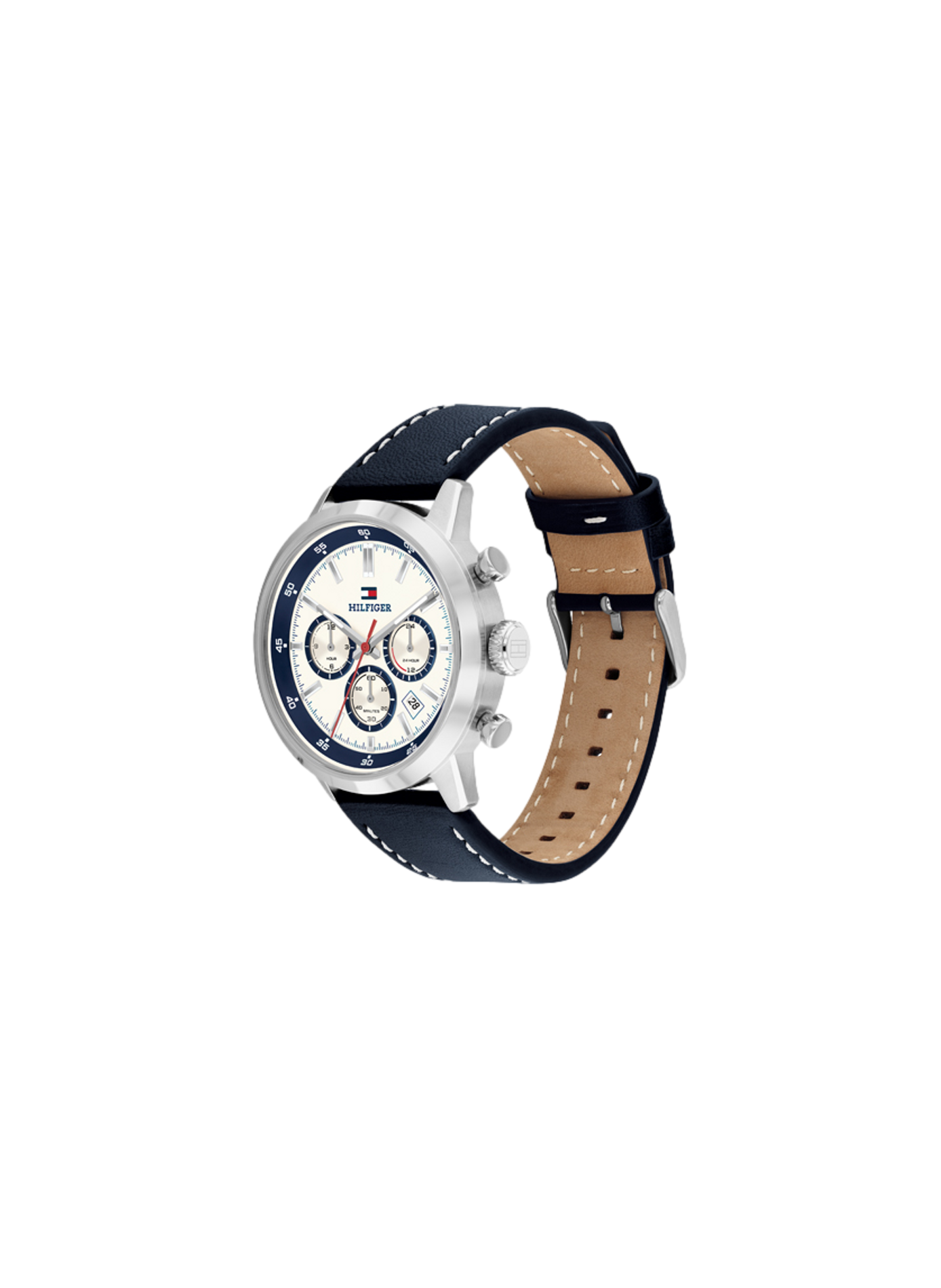 Montre Kent en cuir TOMMY HILFIGER MONTRES Bleu