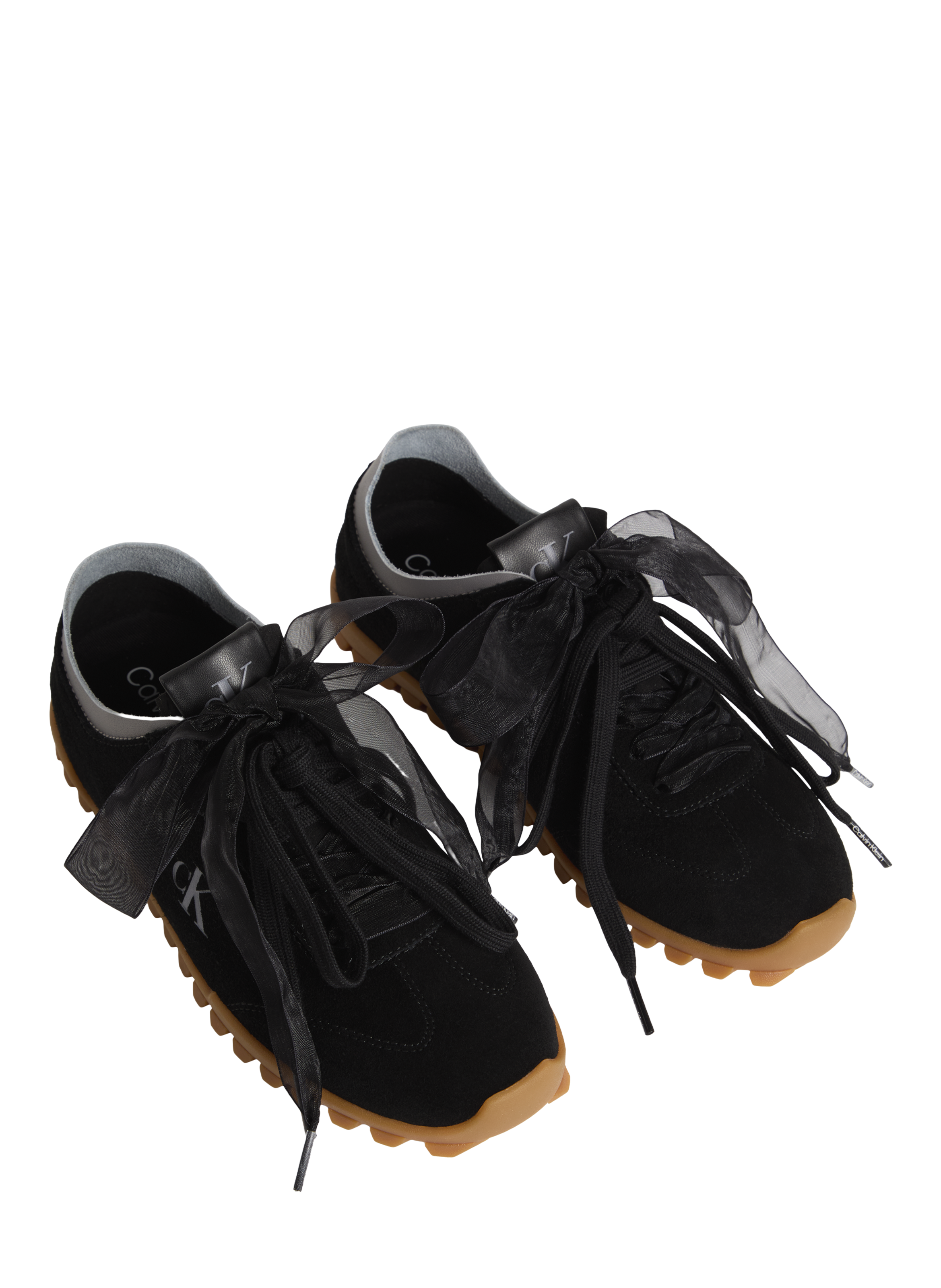 Low-top suede running sneakers Murica CALVIN KLEIN Black