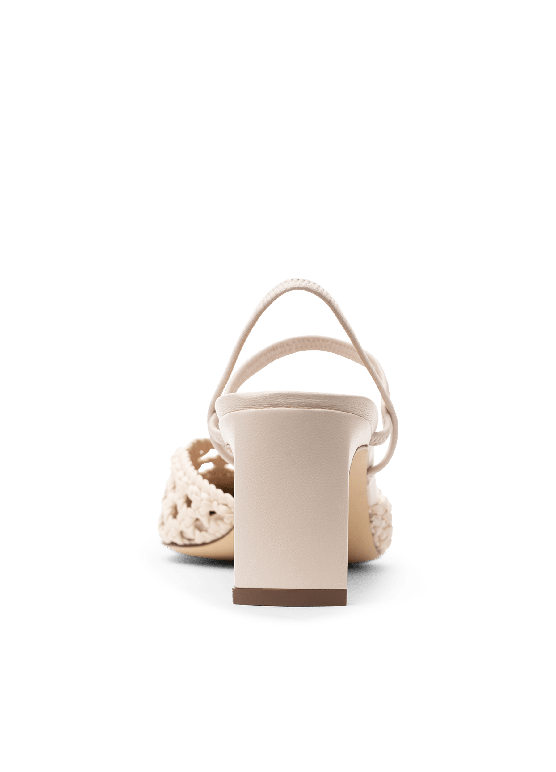 Sling back oria en nappa PARALLELE Blanc