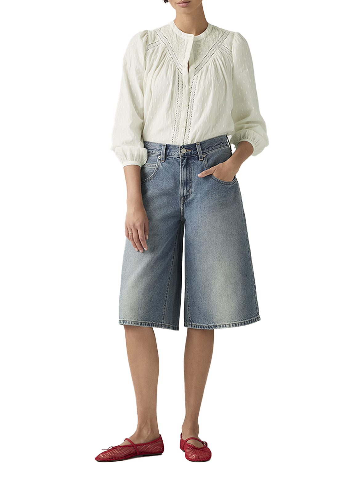 Short baggy in cotton denim LEVI'S Blue